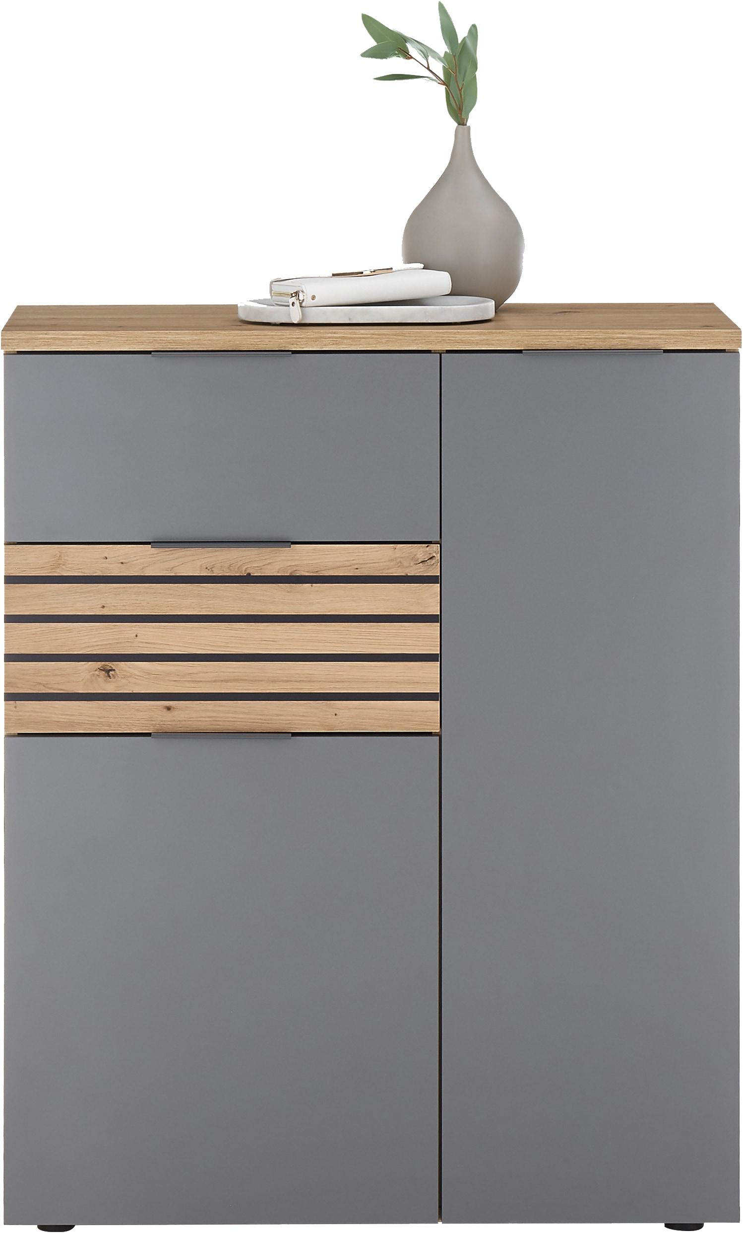 HBZ Schuhschrank »Milan, BxHxT 85x103x38cm« 1 Stk. tlg. Mit 2 Türen, 2 Schubkästen, 3 Einlegeböden, 1 fester Boden