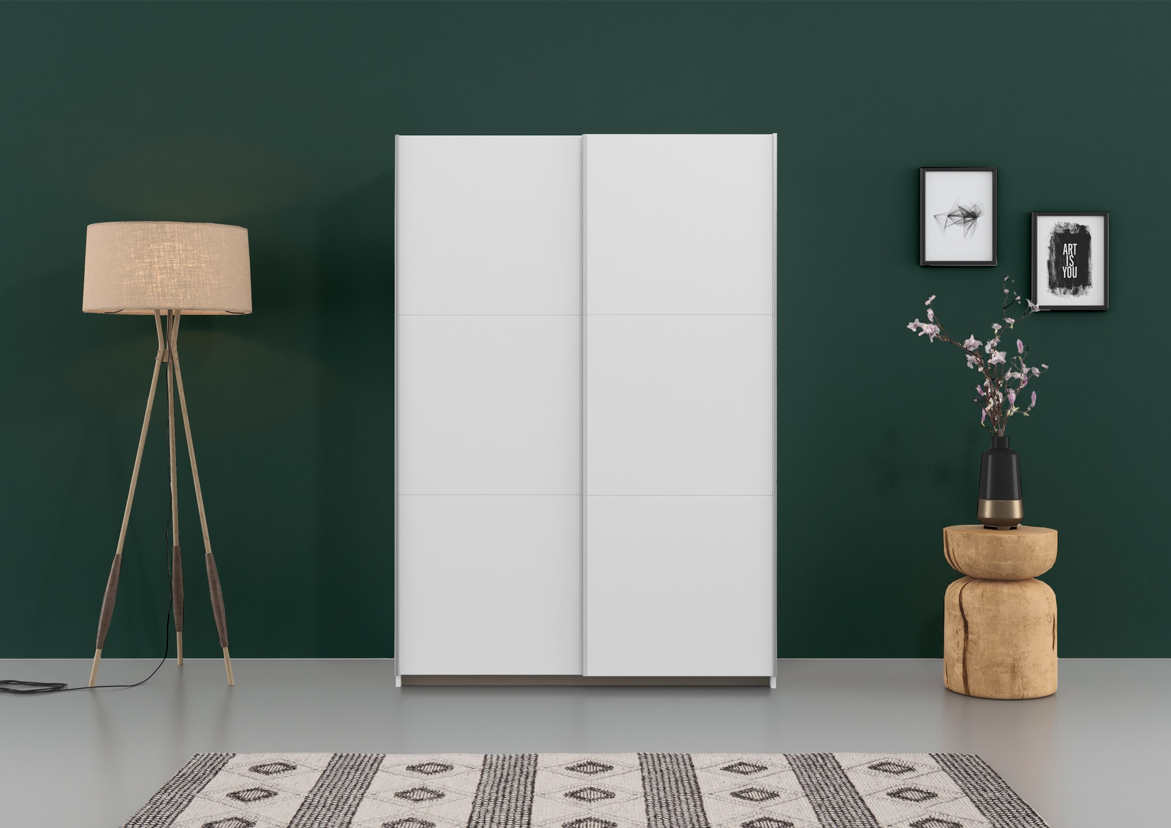 GOODproduct Schwebetürenschrank »PAULLY Schlafzimmerschrank Garderobe  Preiskracher« Kleiderschrank Breite 131 cm Bestseller MADE IN GERMANY