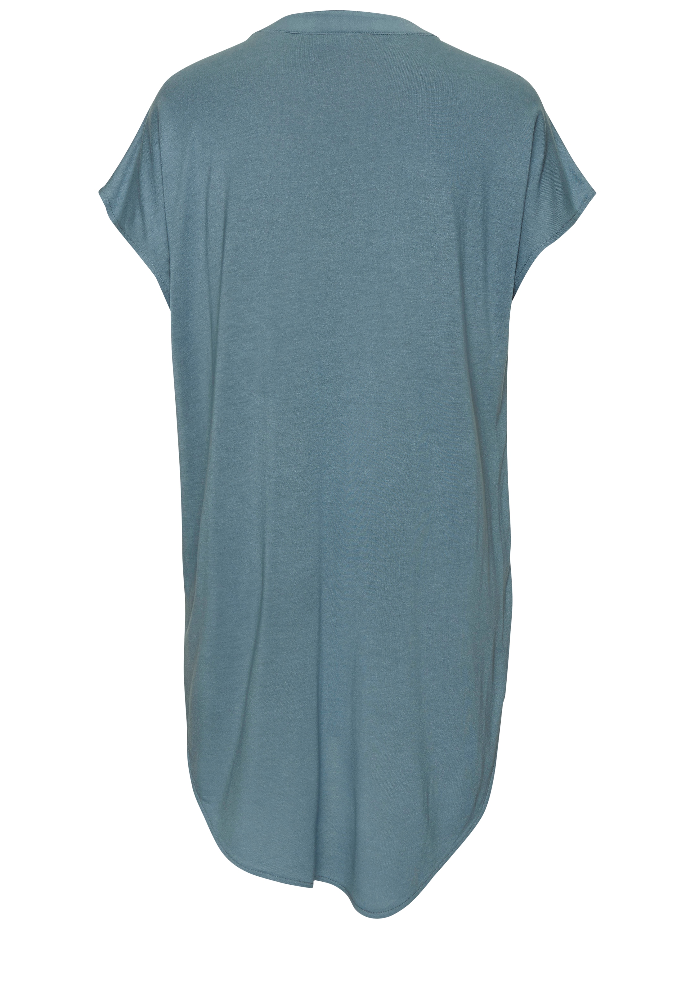 Beachtime T-shirt long aus Materialmix