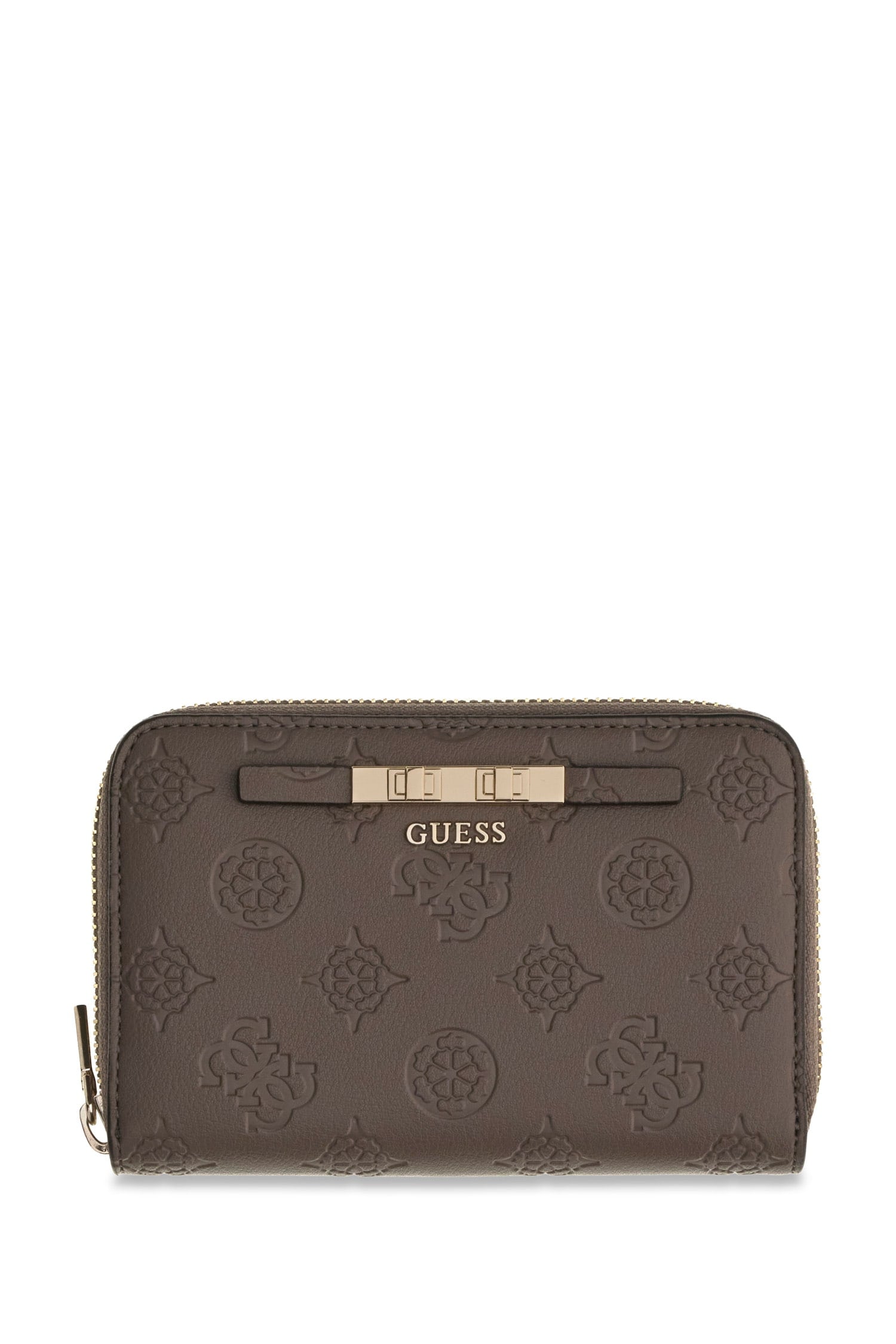 Guess Porte-monnaie »CARMELLA SLG MEDIUM ZIP AROUND« Damen Portemonnaie, Geldbeutel mit Reissverschluss-Münzfach