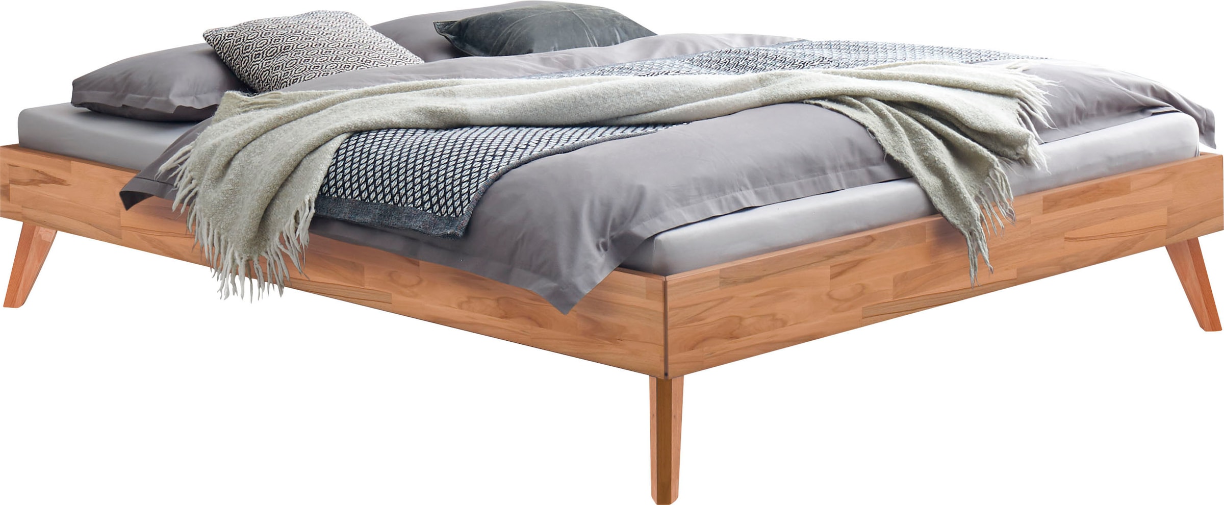 HASENA Lit en bois »Calvari« avec une hauteur de pied de 25 cm