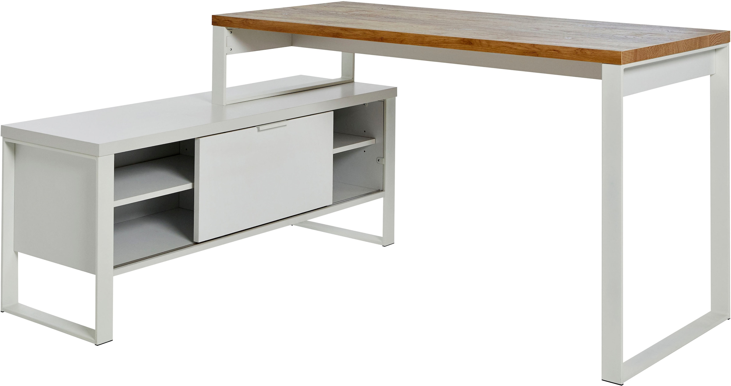 Jahnke Bureau d'angle »LOOP« montable dans les deux sens