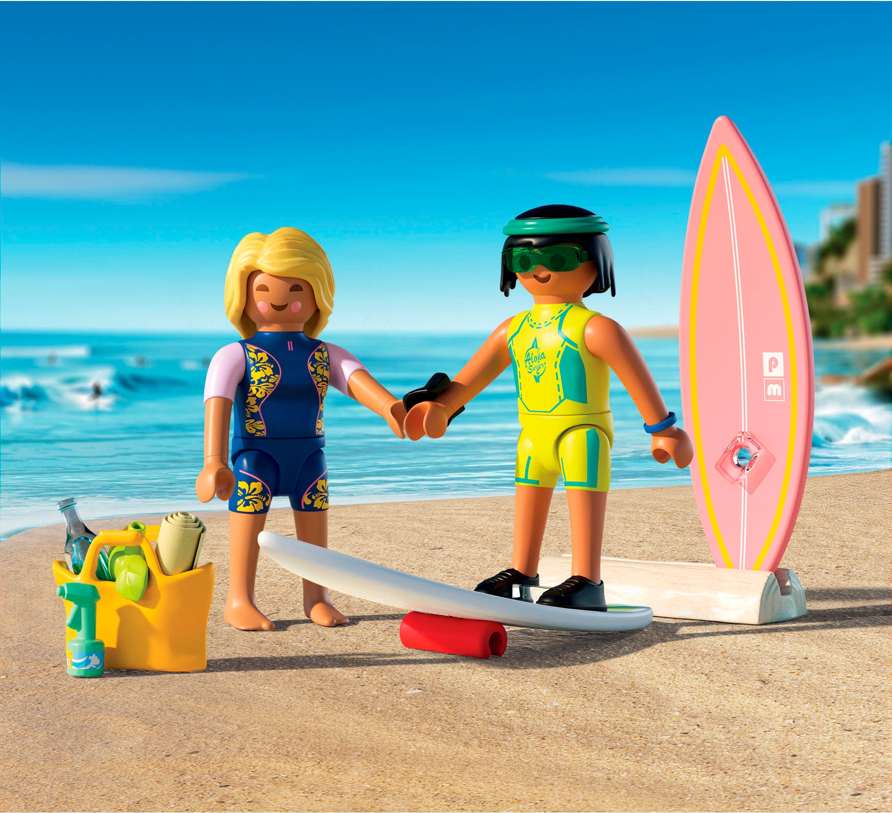 Playmobil® Konstruktions-Spielset »Kleine Surfschule (71907), My Life« Made in Europe