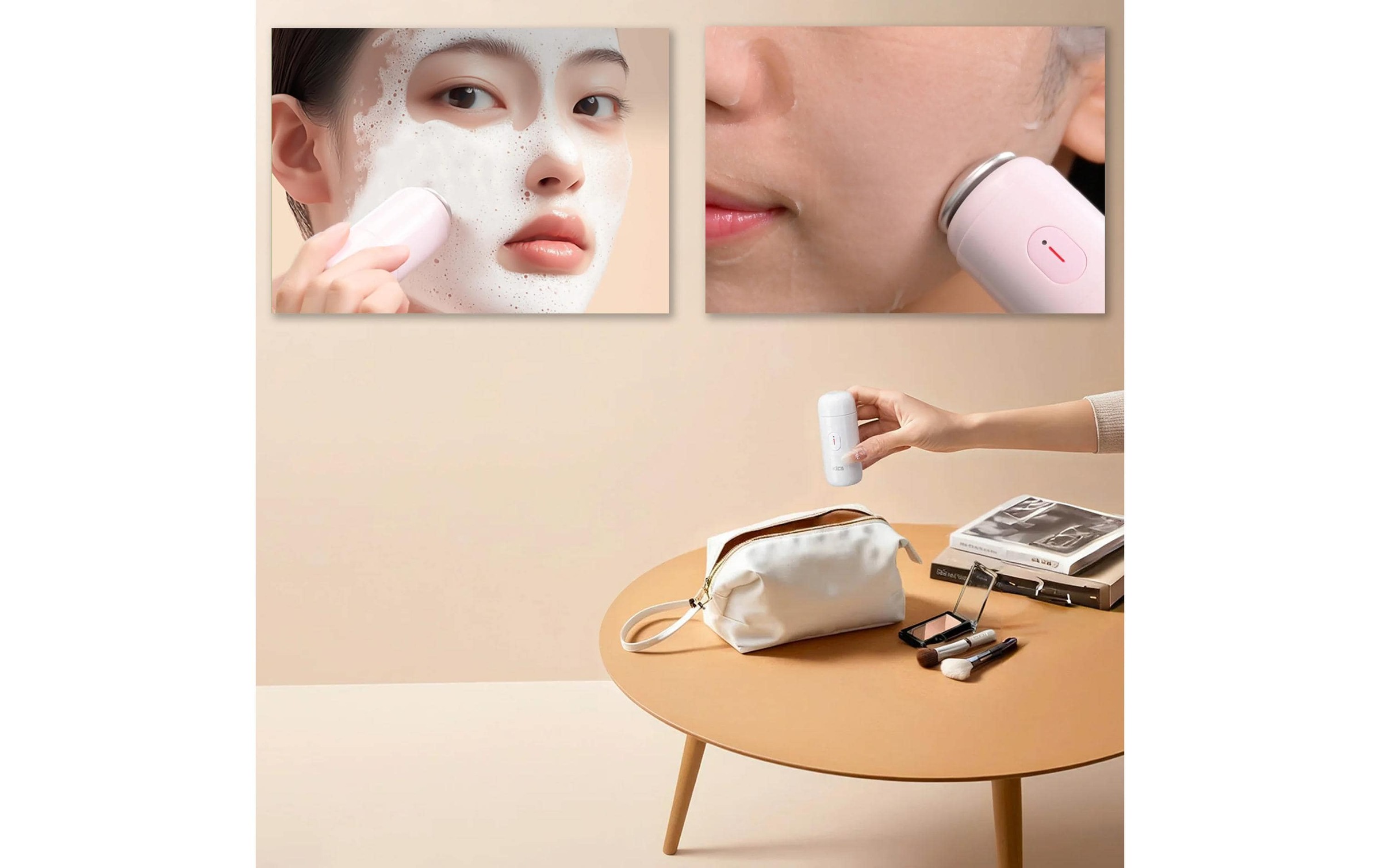   Elektrische Gesichtsreinigungsbürste »KiCA PureClear Hellblau« Wasserschutz