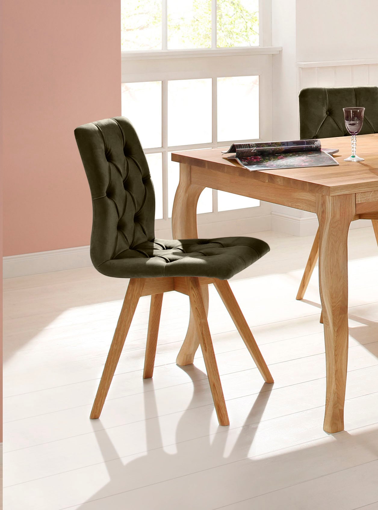 GOODproduct Chaise à 4 pieds »Rania« (Set) 2 cuisIm 2er/4er/6er-Set