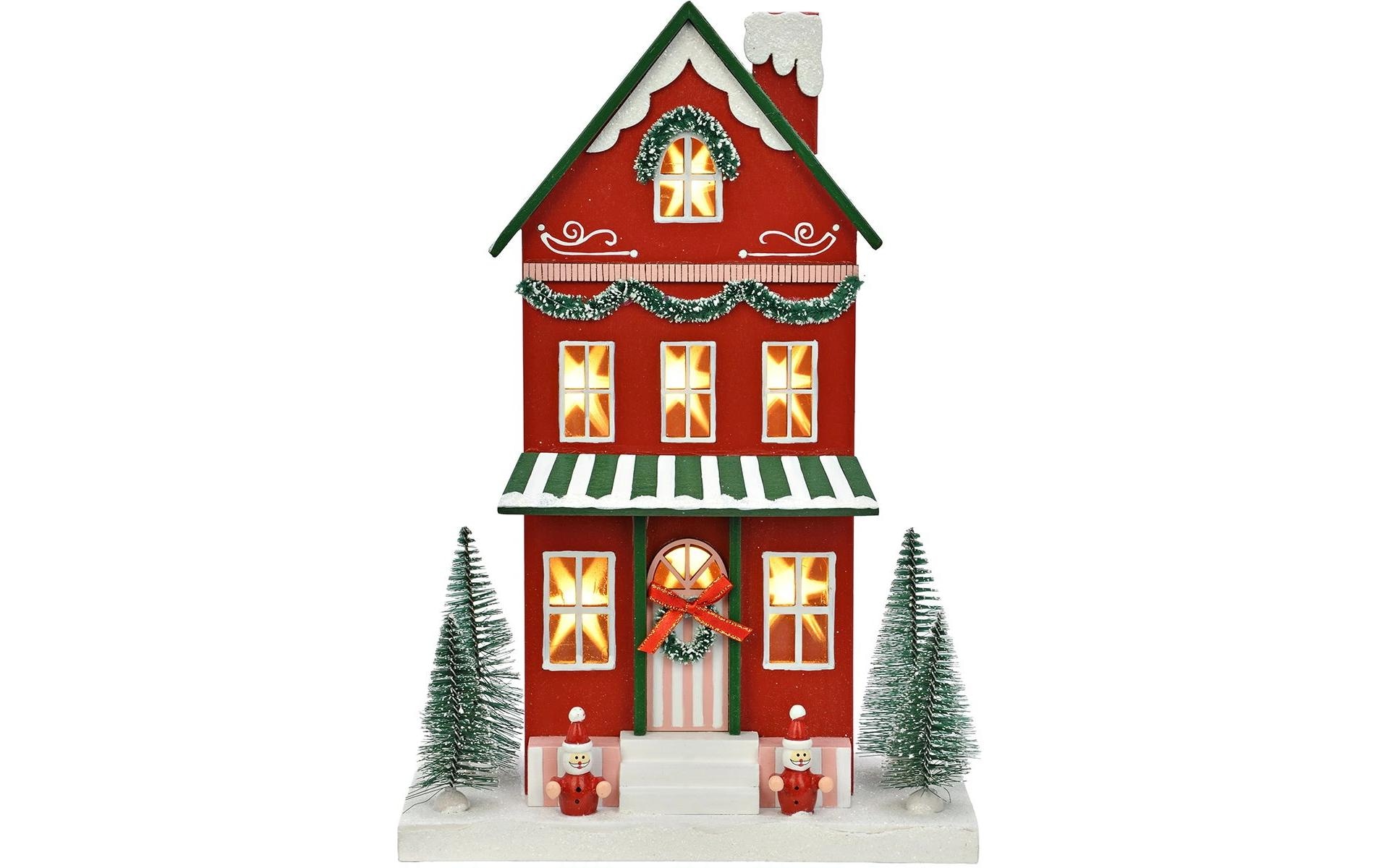 G.Wurm Figurine de Noël »Aufsteller Weihnachtshaus 23 x 12 x 34 cm«
