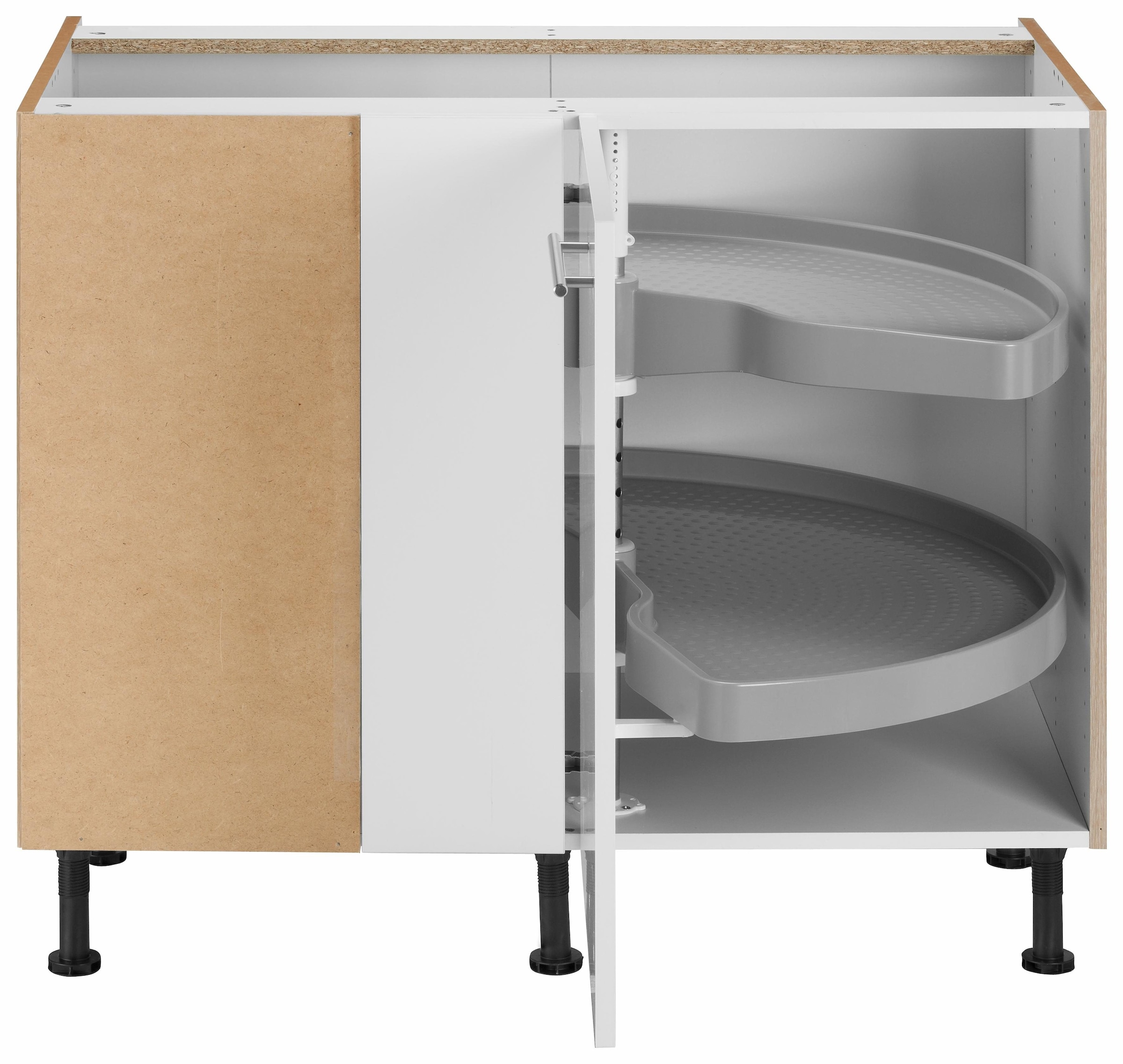 OPTIFIT Armoire basse 1/2 Karussellböden für Eckunterschränke,