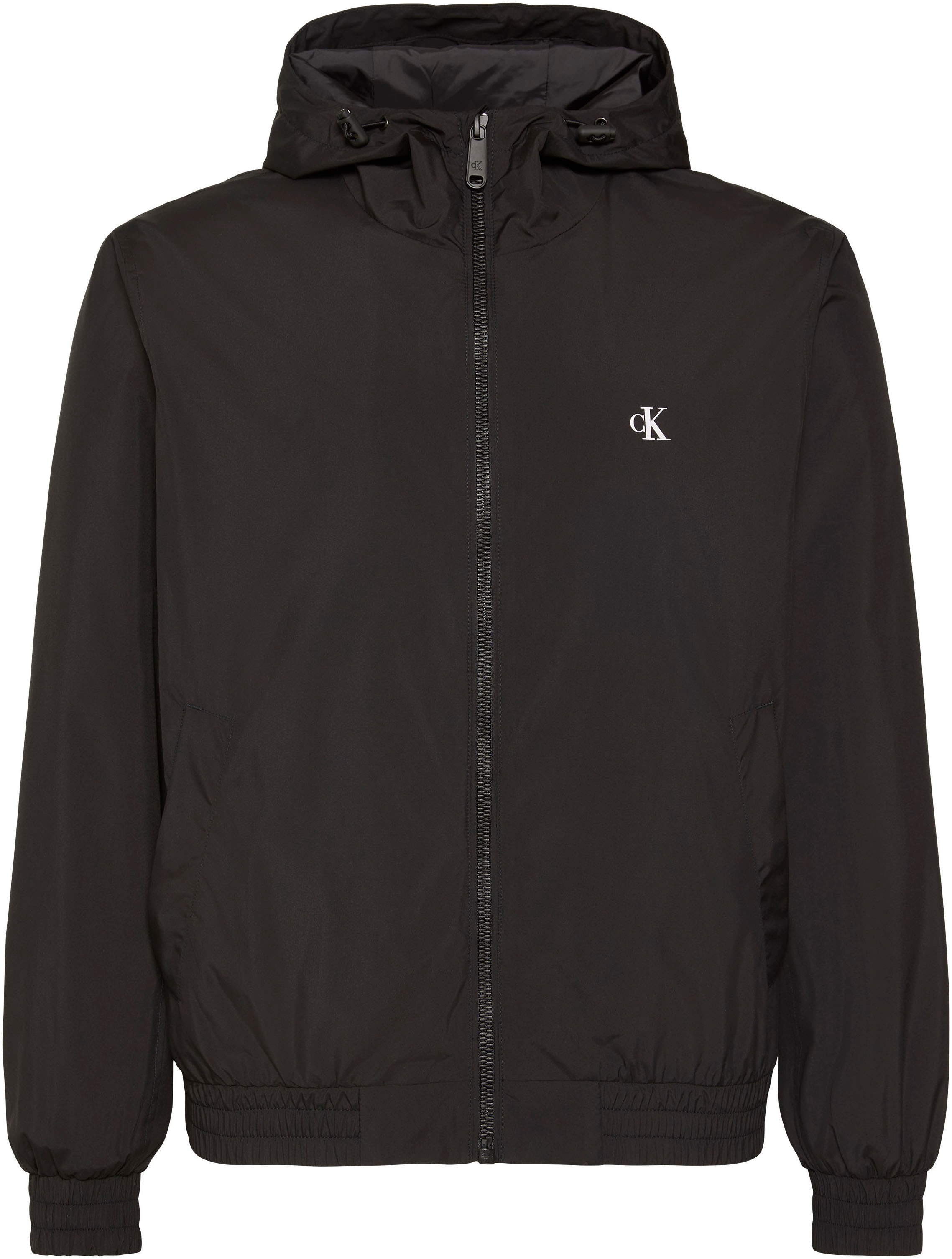 Calvin Klein Jeans Veste tous temps »HOODED NYLON« mit Kapuze Regular fit mit Rundhalsausschnitt und Kapuze