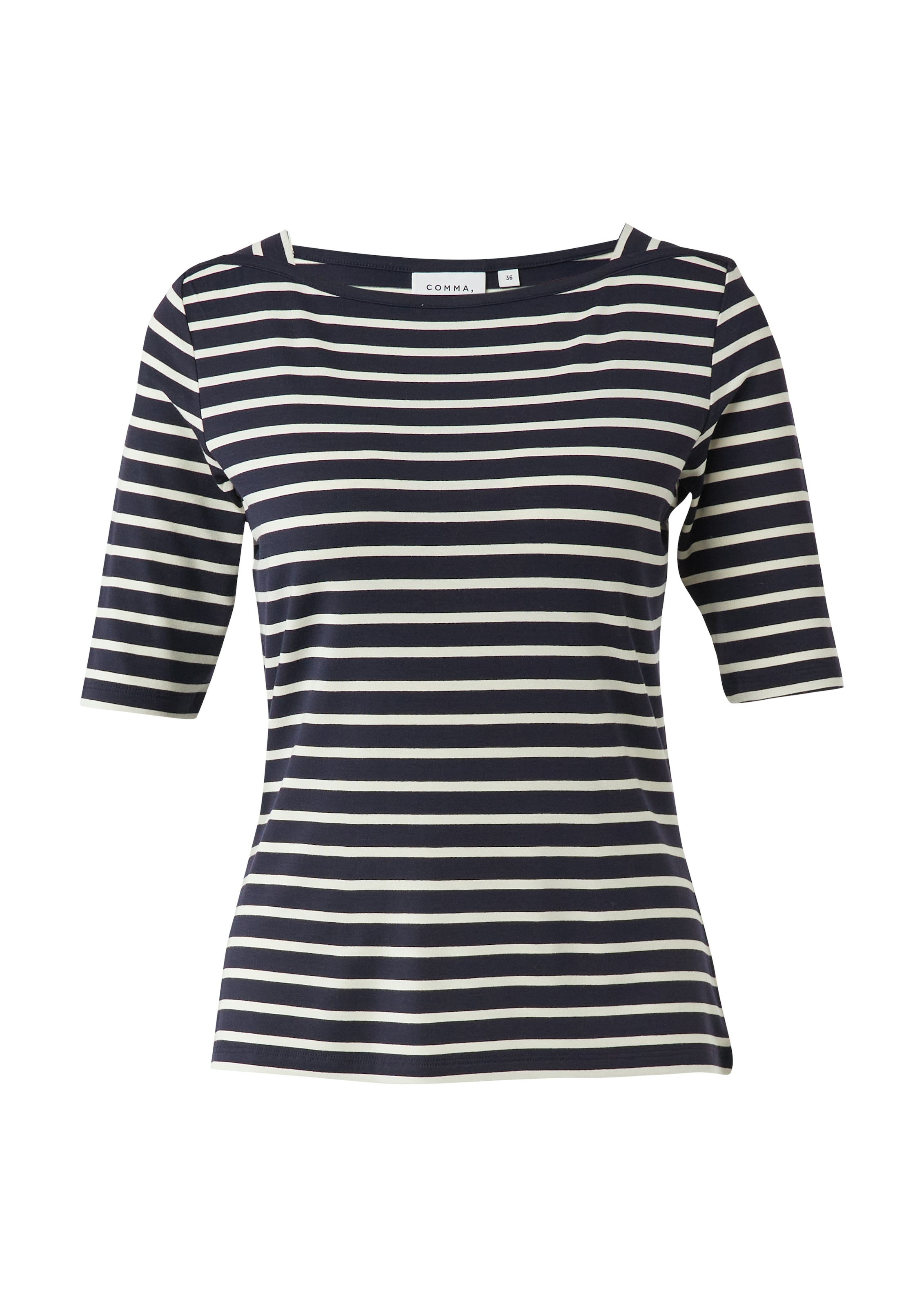Comma T-shirt im Streifen-Design