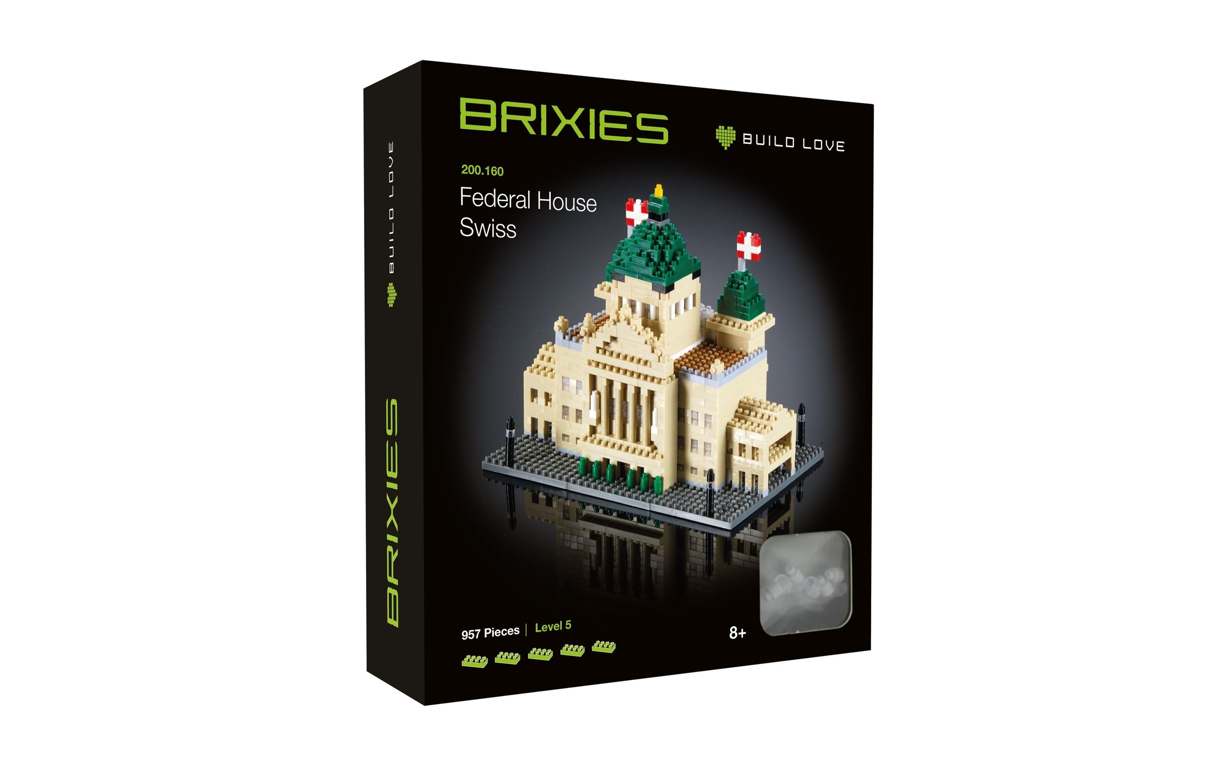 Brixies Spielbausteine »Bundeshaus Schweiz aus 957 Bausteinen«