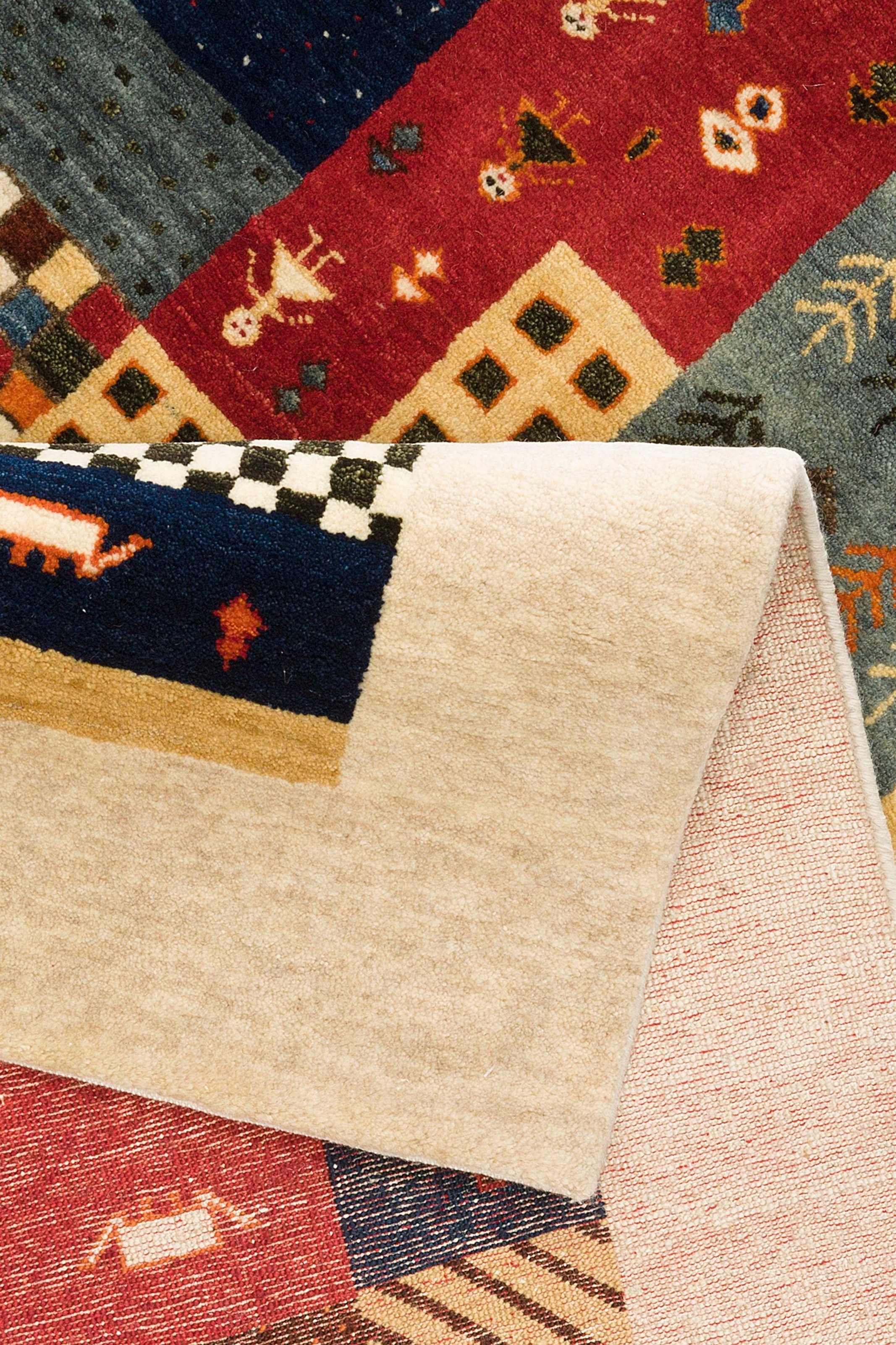 my home Tapis en laine »Felia« Rectangulaire 12 mm Höhe reine Wolle, handgewebt, mit Bordüre