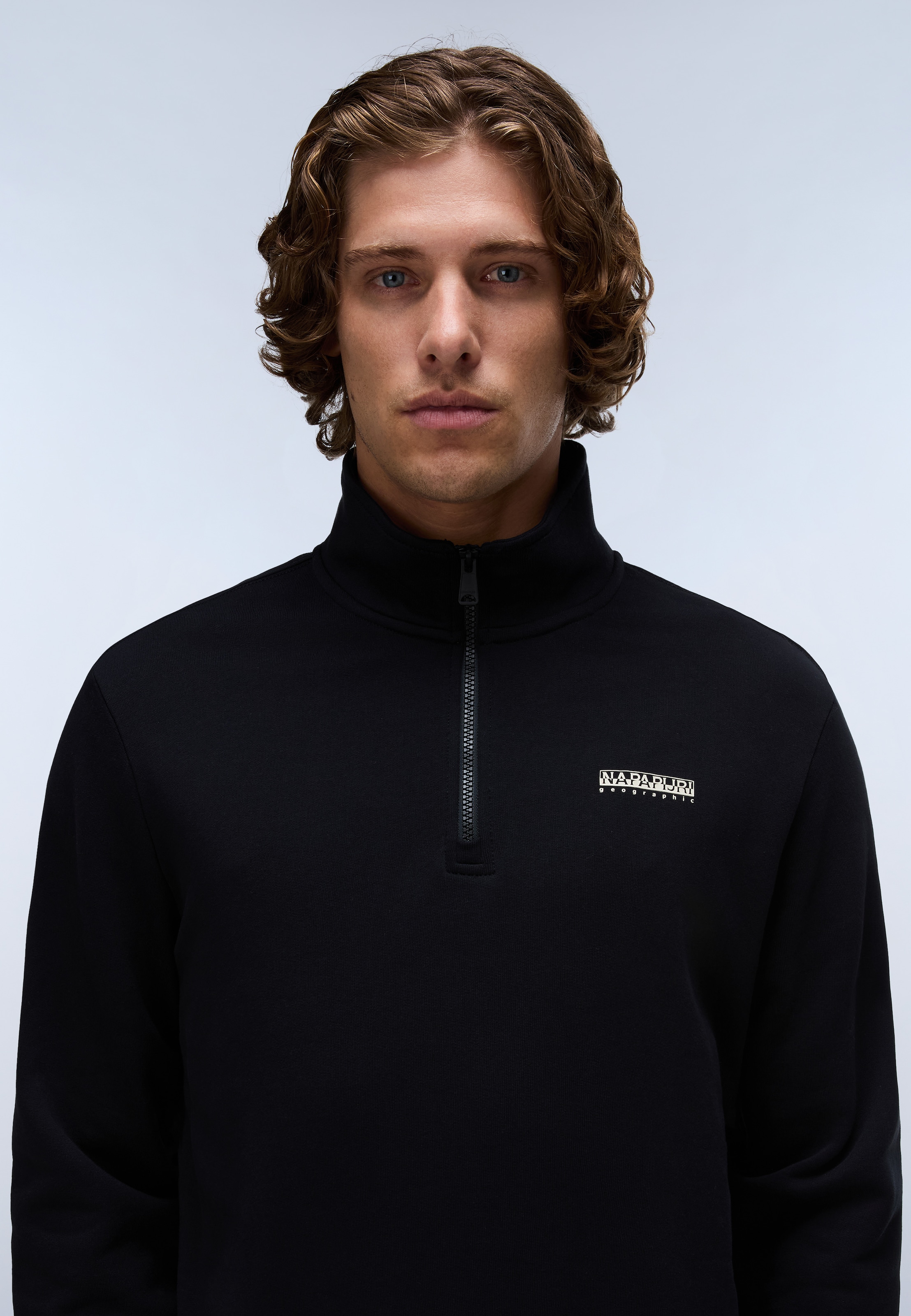 Napapijri Sweat-shirt , avec col montant et fermeture éclair
