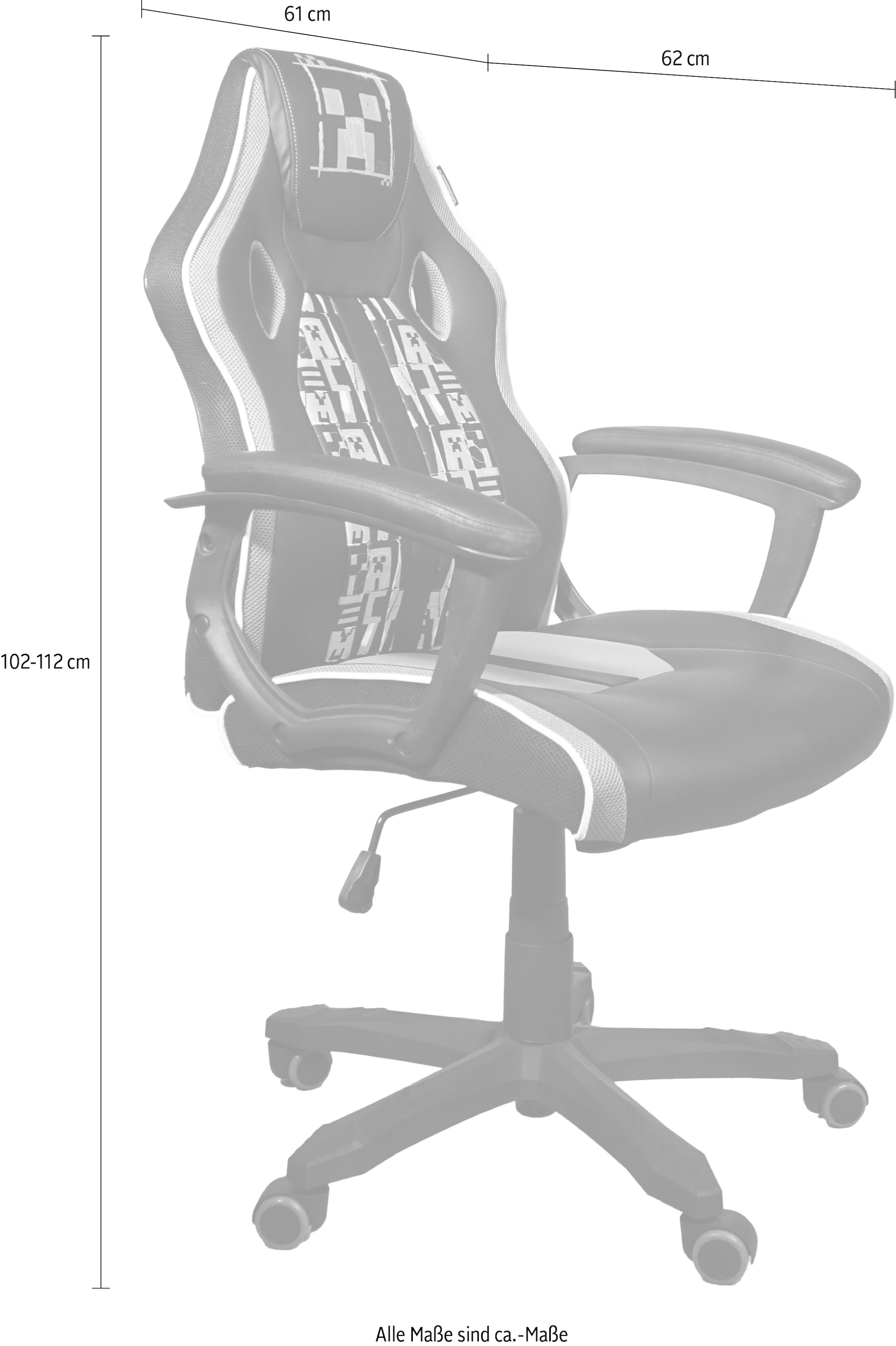 Phoenix Chaise de jeu () 1 cuisdétails verts, fauteuil de course