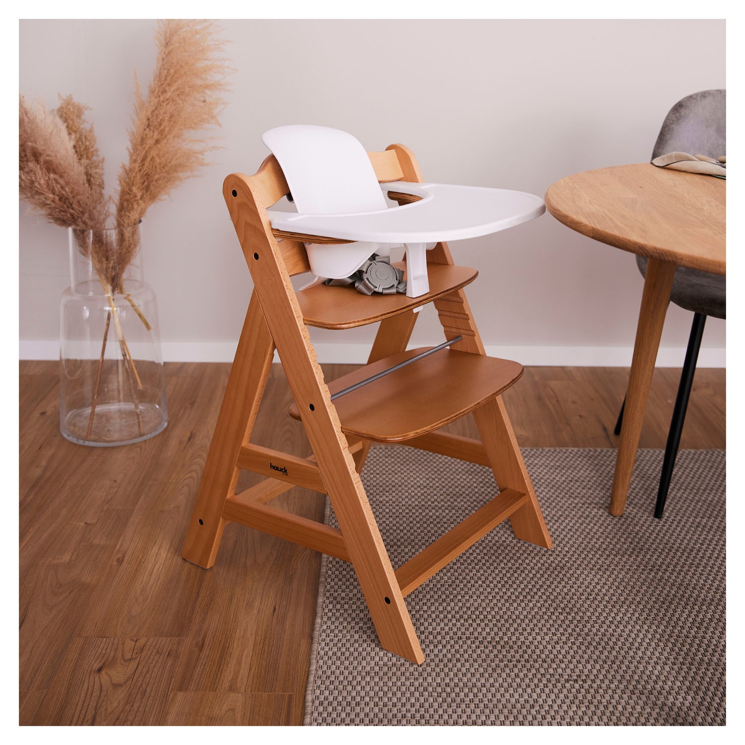 Hauck Hochstuhltablett »Alpha Click Tray, Black« aus recyceltem Material