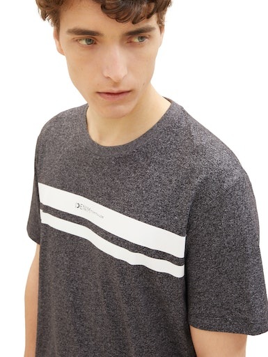 TOM TAILOR Denim T-shirt mit Frontprintlogo