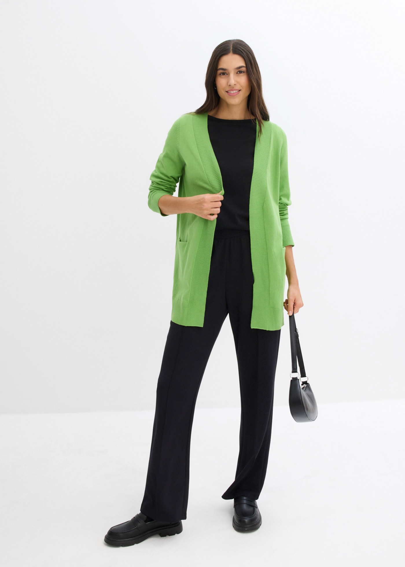 bonprix Pantalon sweat  mit Biese, Regular Fit, mit Elasthan-Anteil