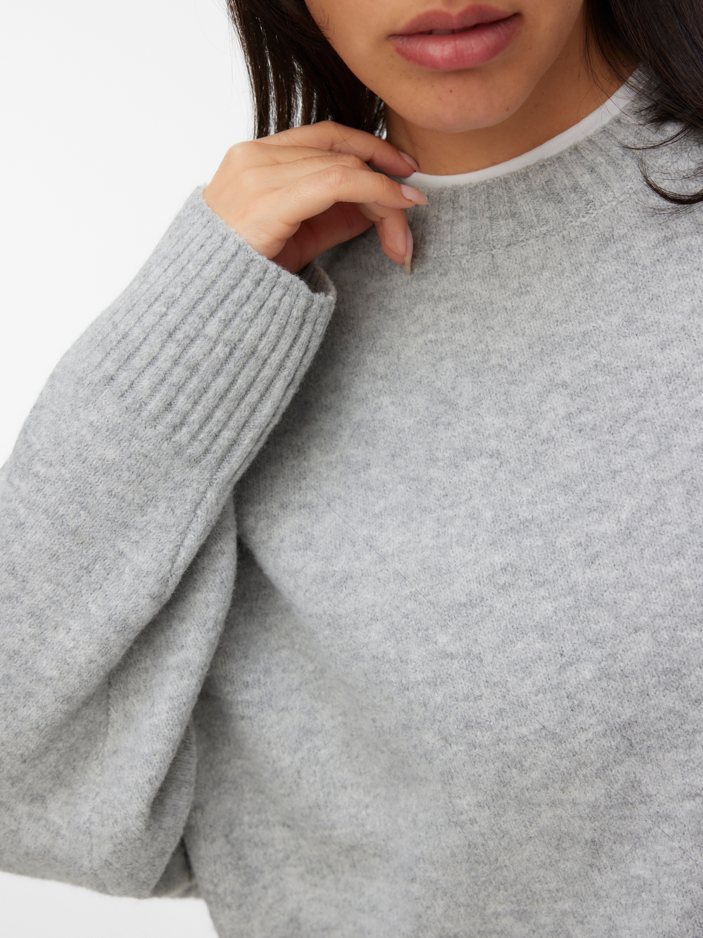 Vero Moda Curve Pull en tricot »VMCBOOM LS O-NECK PULLOVER GA NOOS CUR«