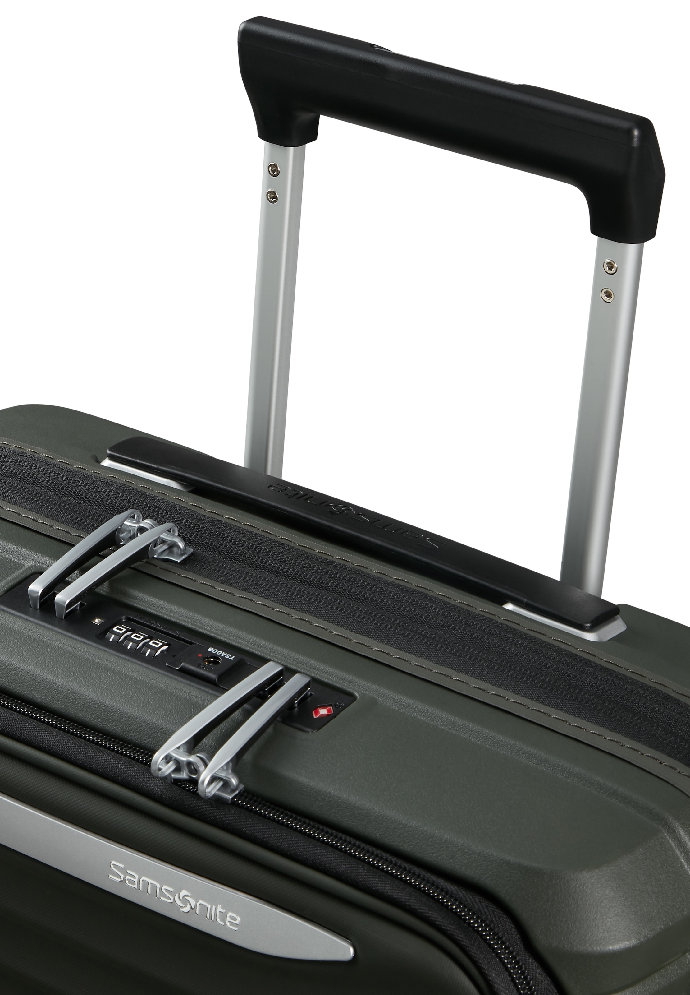 Samsonite Hartschalen-Trolley »UPSCAPE 55 mit Frontfach« 42 l 4 Rollen Easy-Access-Frontfach Handgepäck Hartschalenkoffer TSA-Zahlenschloss