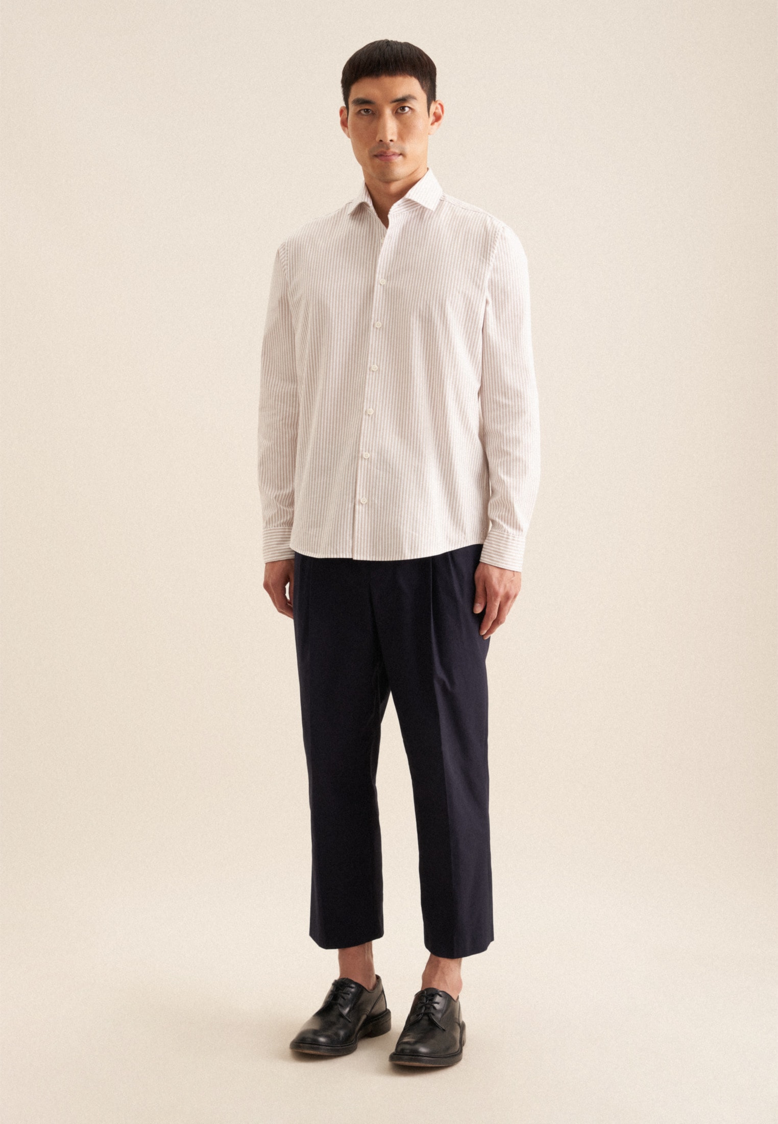 seidensticker Chemise d'affaires »Schwarze Rose« Regular 1/1 Kentkragen Streifen