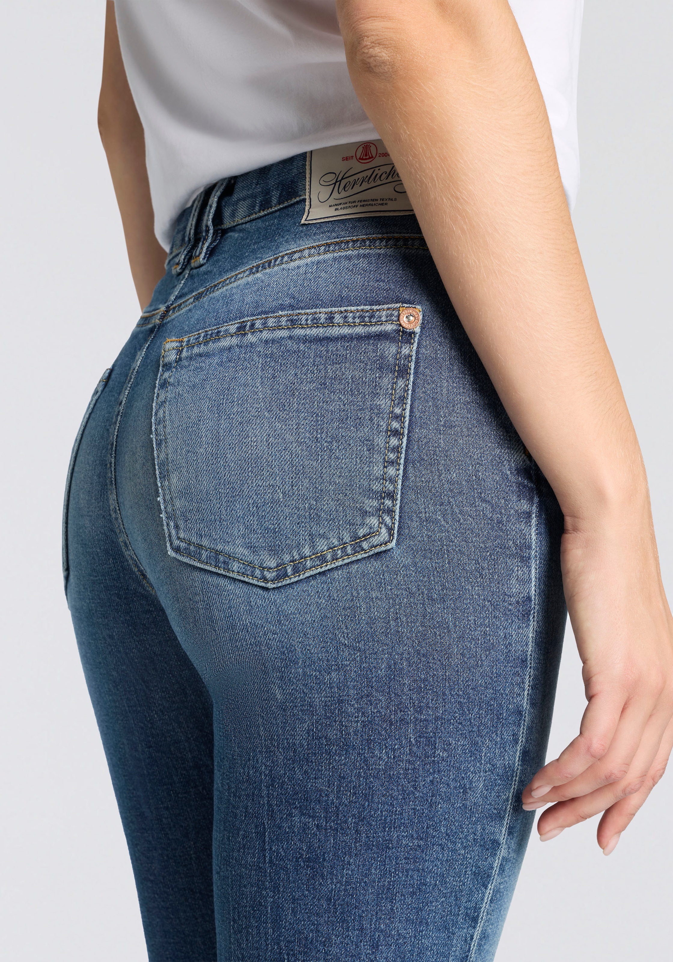 Herrlicher Jeans à 5 poches »Breezy Straight Denim« Cropped