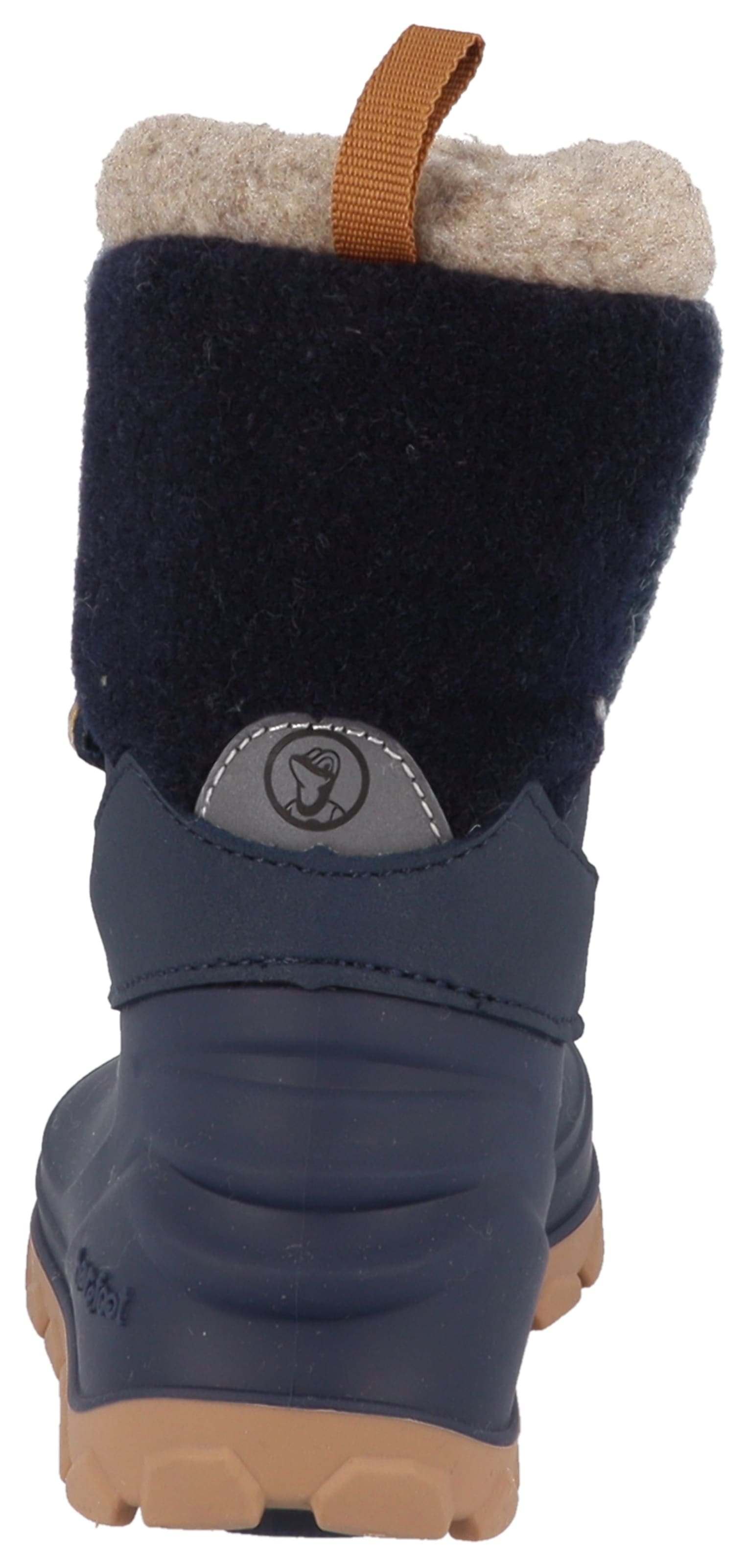 Lurchi Chaussures pieds nus »Jan 1 Barefoot«  Bottes d'hiver, avec garniture contrastée, gabarit de tailles à télécharger