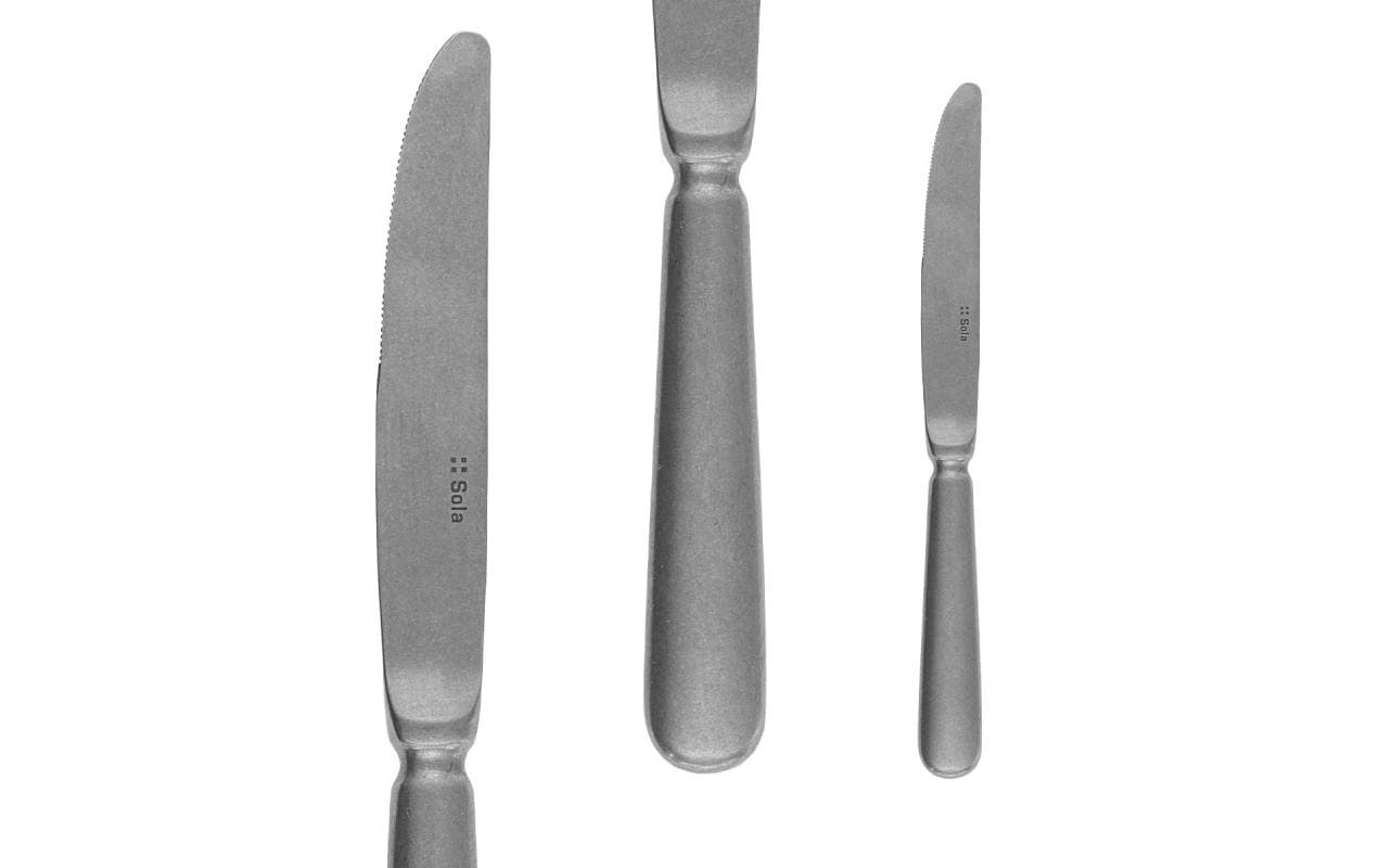 Sola Besteck-Set »Baguette Vintage 24-teilig, Silber/Hellgrau«