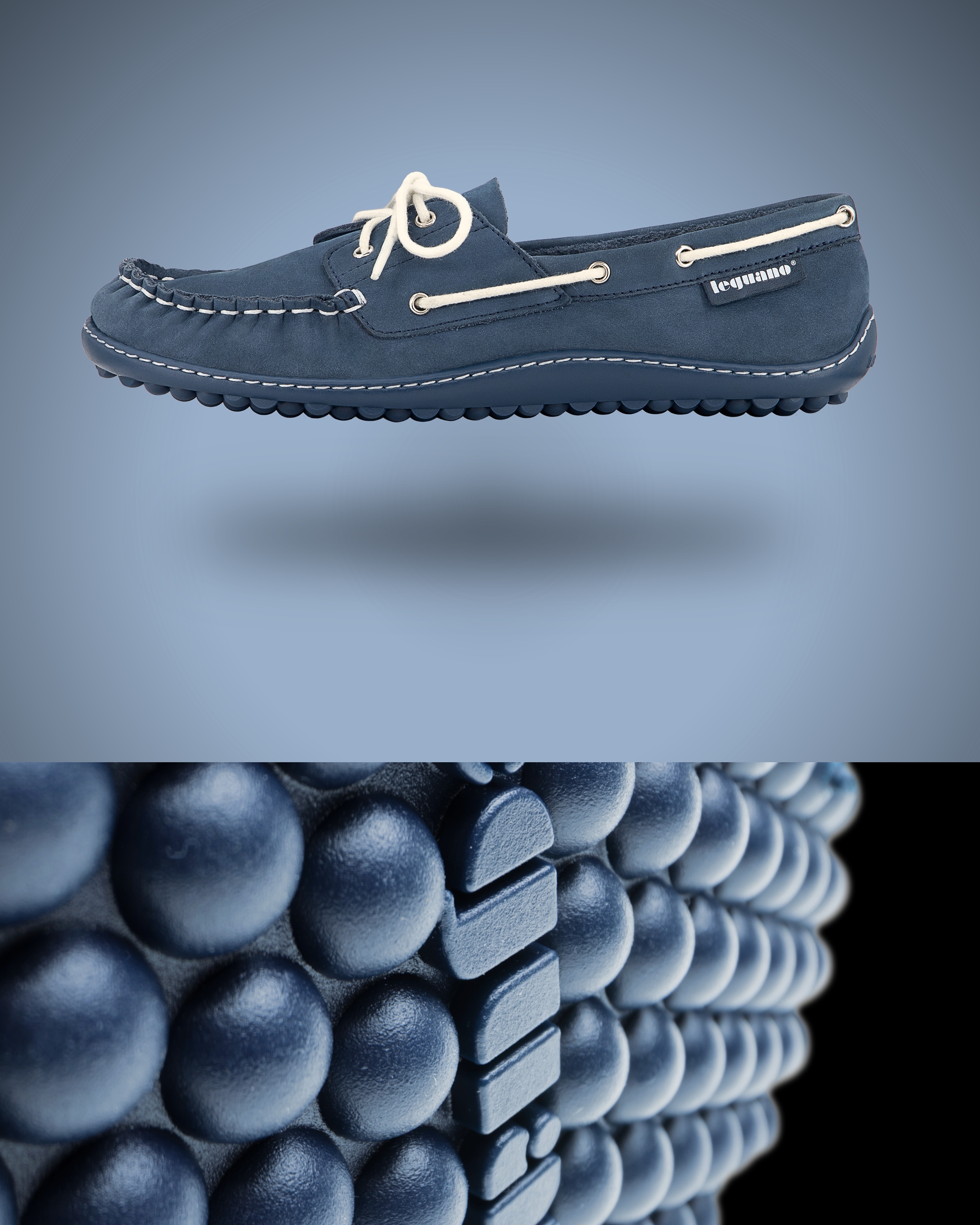 Leguano Chaussures pieds nus »MORECASSIN«  Chaussure à lacets, chaussure basse, mocassin avec œillets mode