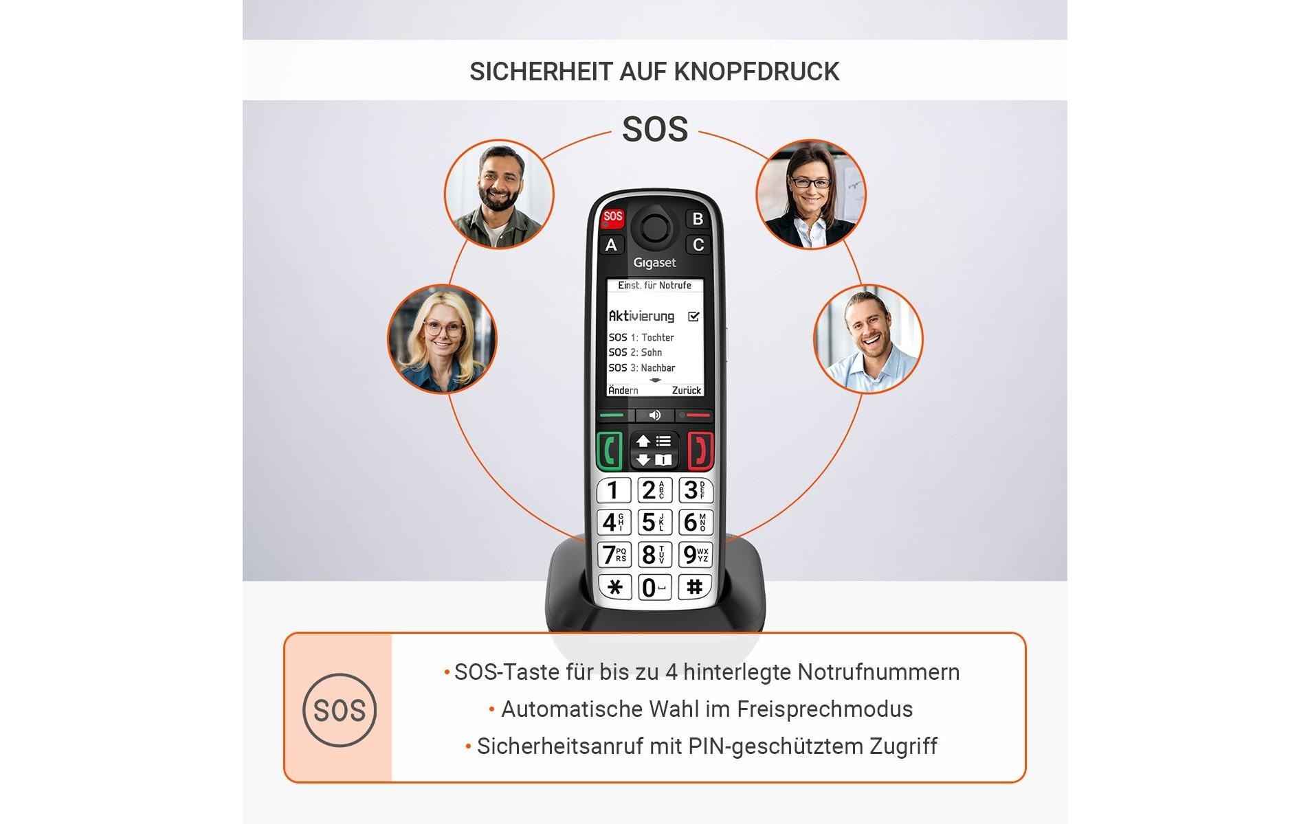 Gigaset Téléphone sans fil DECT »EASY 500A mit Anrufbeantworter« ( )