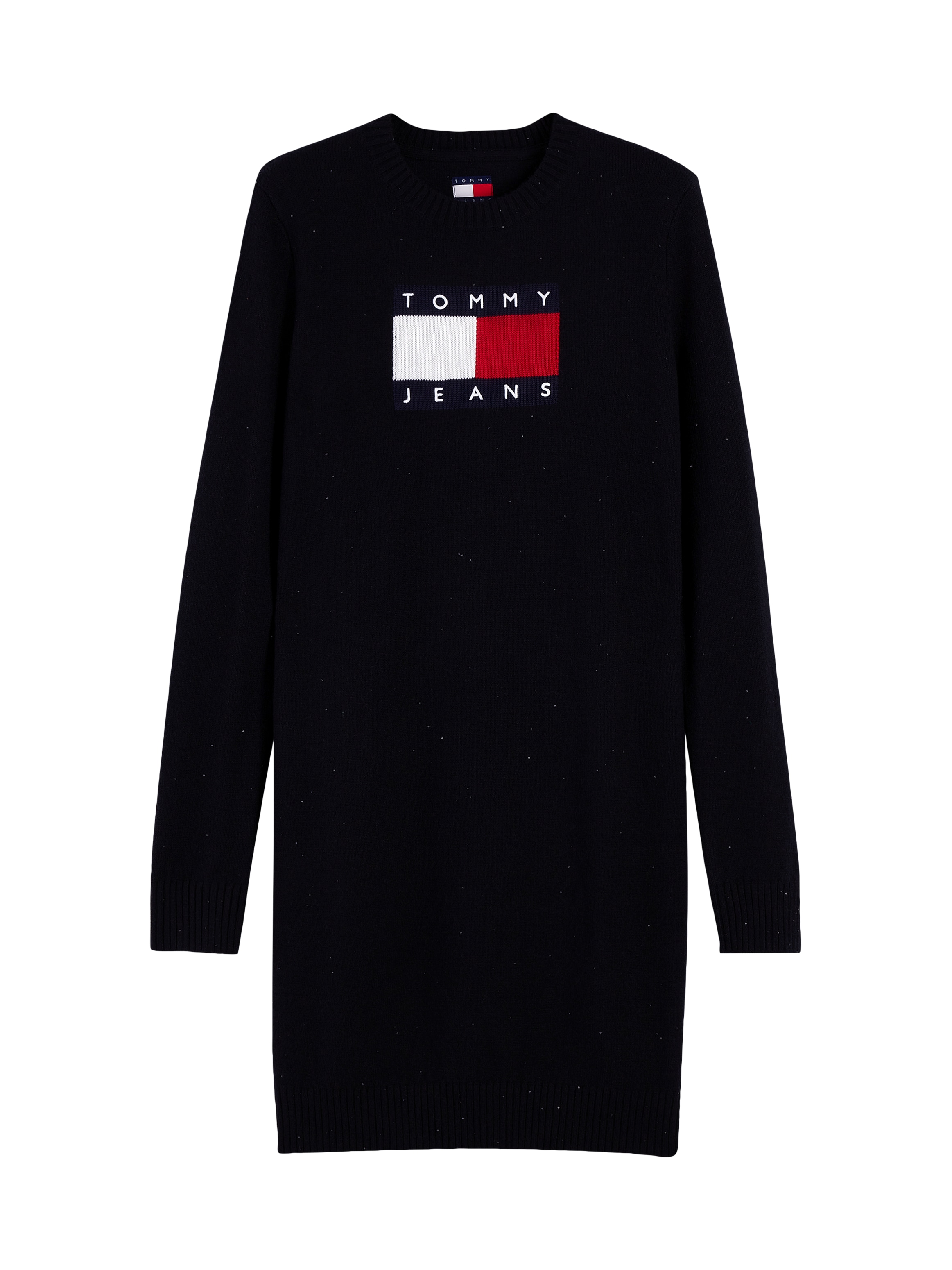 Tommy Jeans Sweatkleid »TJW SPARKLE FLAG SWEATER DRESS« Baumwollmischung