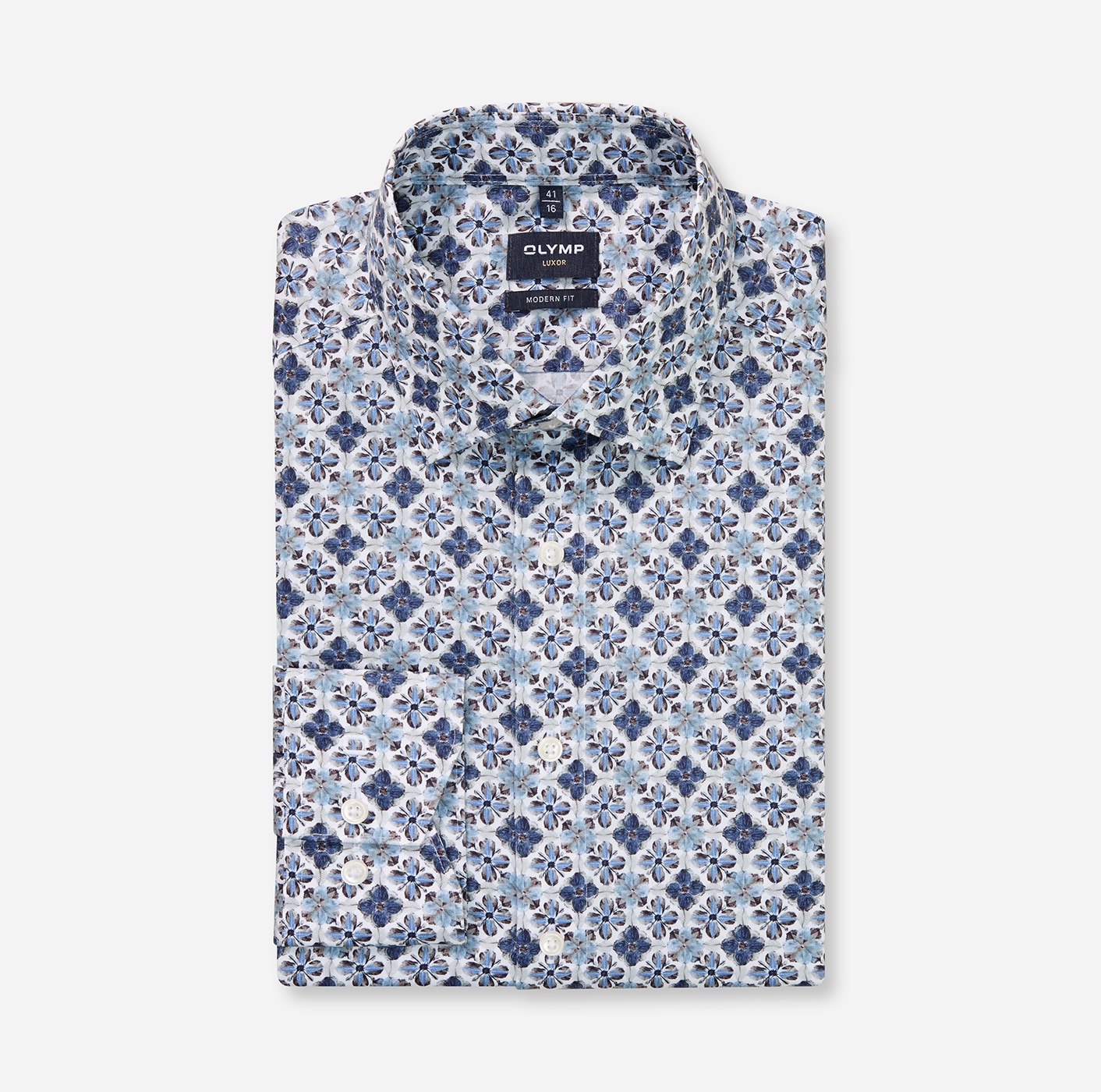 OLYMP Langarmhemd »Luxor« Businesshemd, modern fit, New-Kentkragen