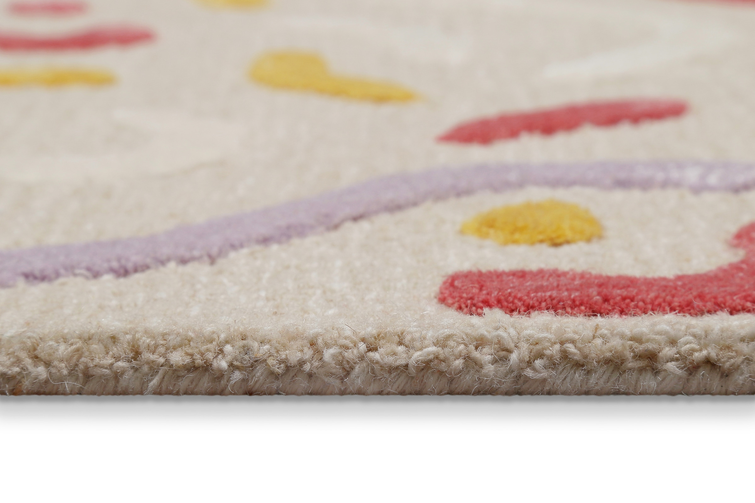 SMART KIDS Tapis pour enfants »Confetti 2.0« Rectangulaire 16 mm Höhe Kinder- & Spielteppich, Hoch-Tief-Effekt, Schurwolle, Kinderzimmer