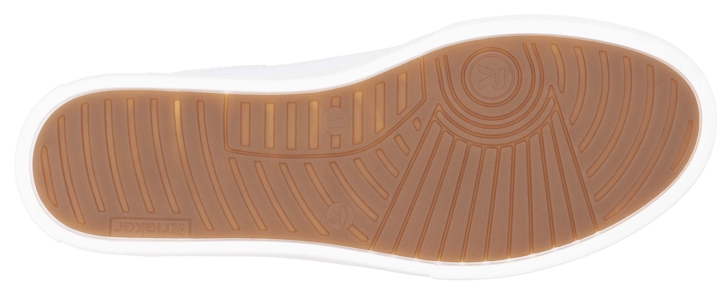 RIEKER Sport Sneakers  mit Leder-Innenfutter, Freizeitschuh, Halbschuh, Schnürschuh