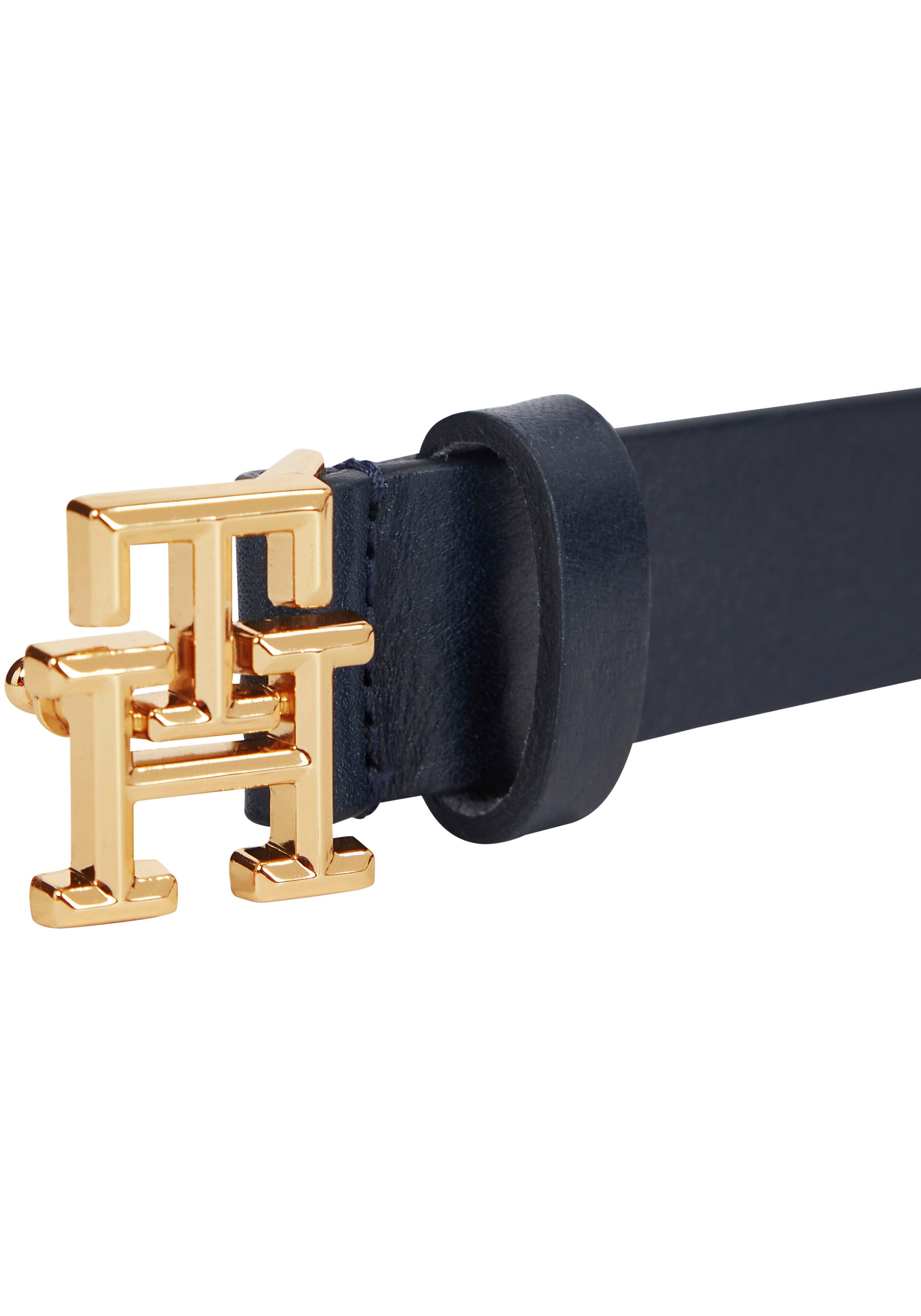 Tommy Hilfiger Ledergürtel »TH LOGO 2,5 cm breit« mit Monogramm- Schnalle
