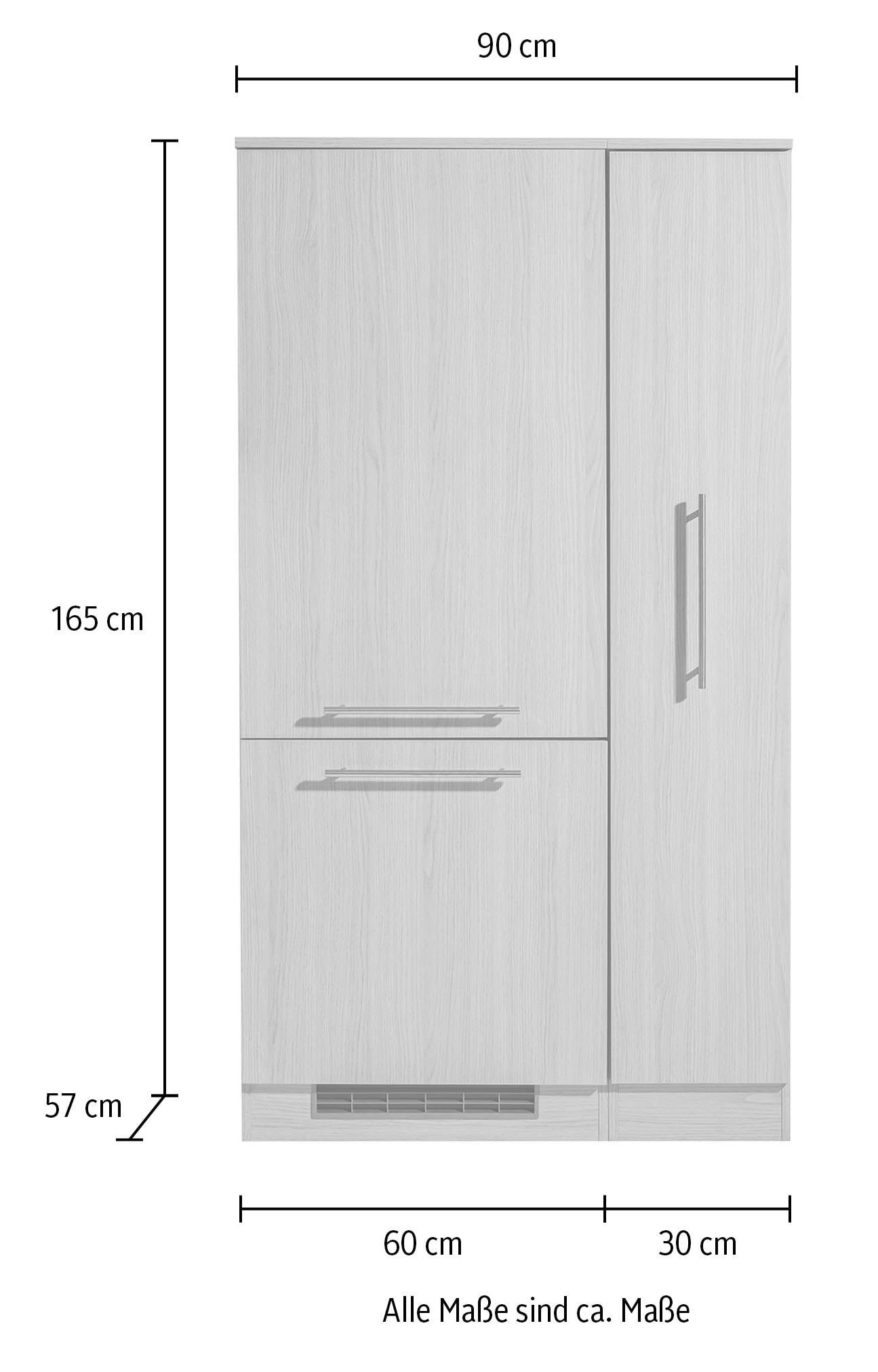 wiho Küchen Cuisine »Filo« wahlweise mit E-Geräten, Breite 90 cm