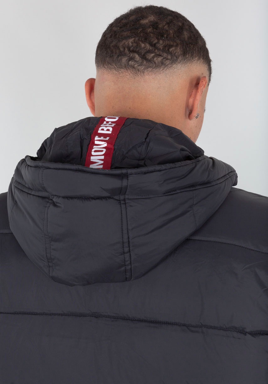 Alpha Industries Steppjacke »Hooded Puffer Alpha FD« mit Kapuze Kunstfaser, regular fit