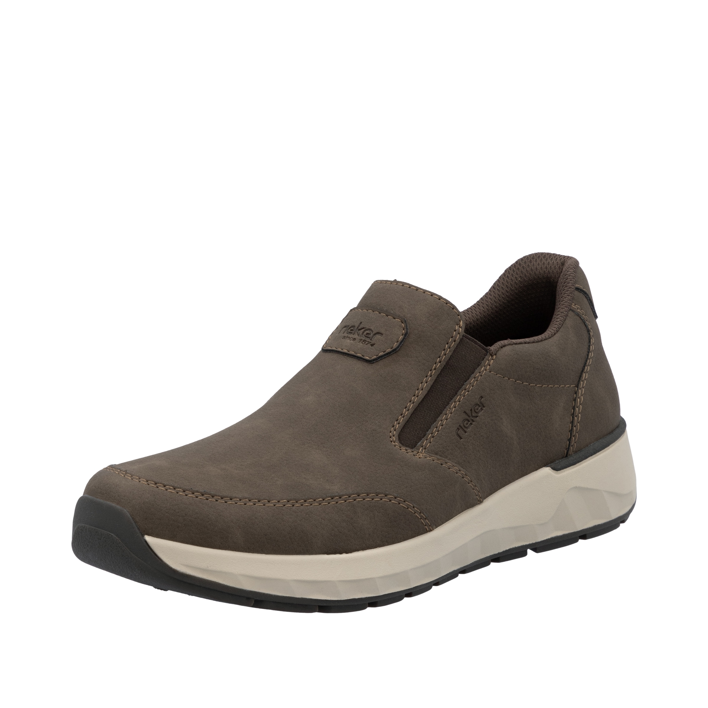 Rieker Slipper  chaussure à enfiler, demi-bottine, sneaker slip-on avec coutures décoratives