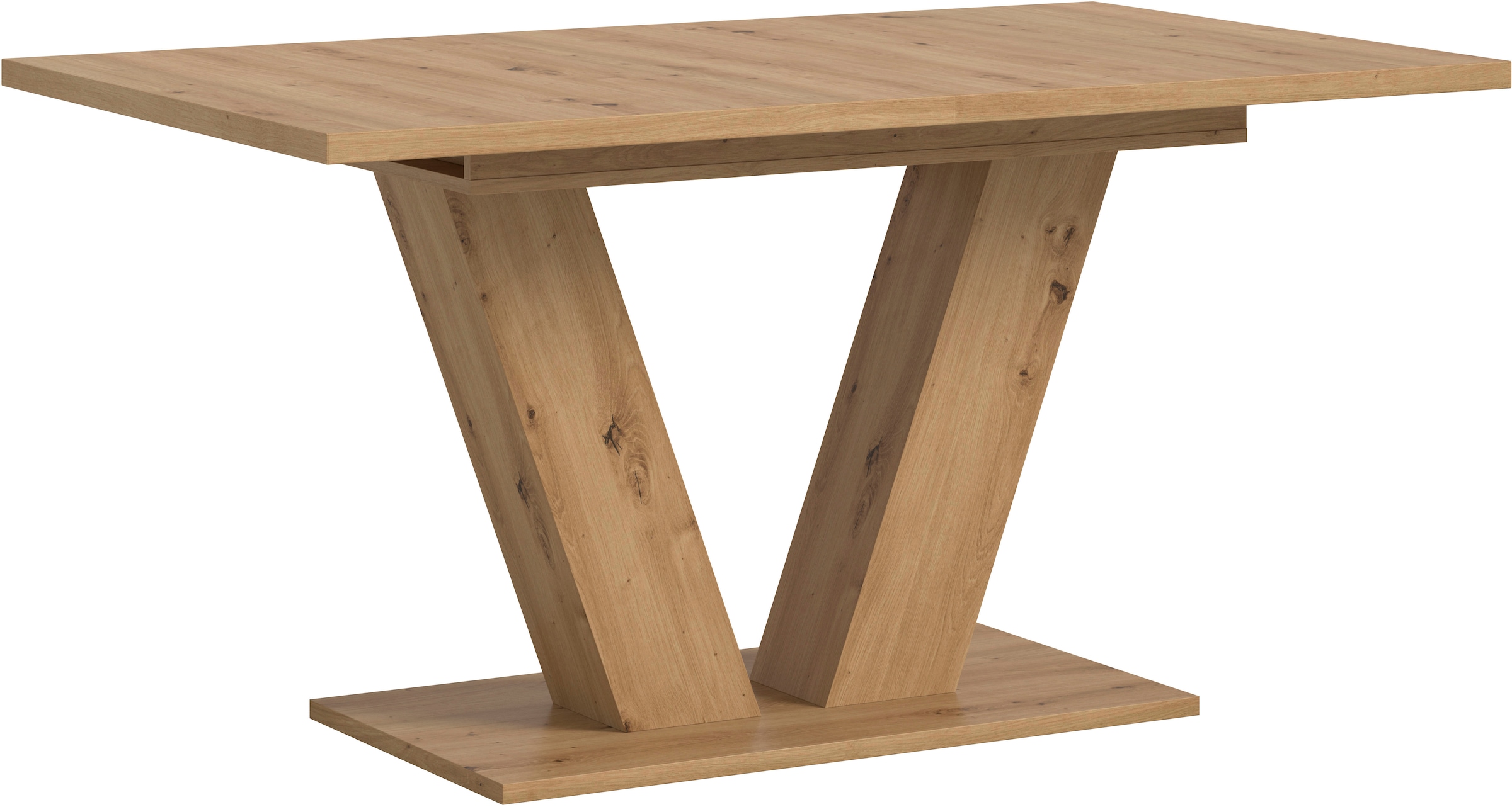 INOSIGN Esstisch »Motus, ausziehbar 150 -190 cm, inklusive 40 cm Einlegeplatte« Set, 1 Stk. tlg. V-Gestell mit Bodenplatte, Tisch, Küchentisch, Esszimmer, Küche