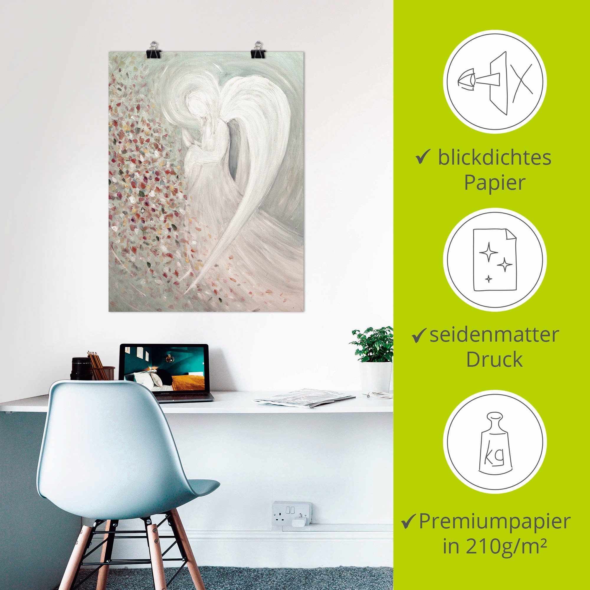 Artland Fresque murale »Engelbild I« 1 cuis tlg. als Leinwandbild, Poster in verschied. Grössen