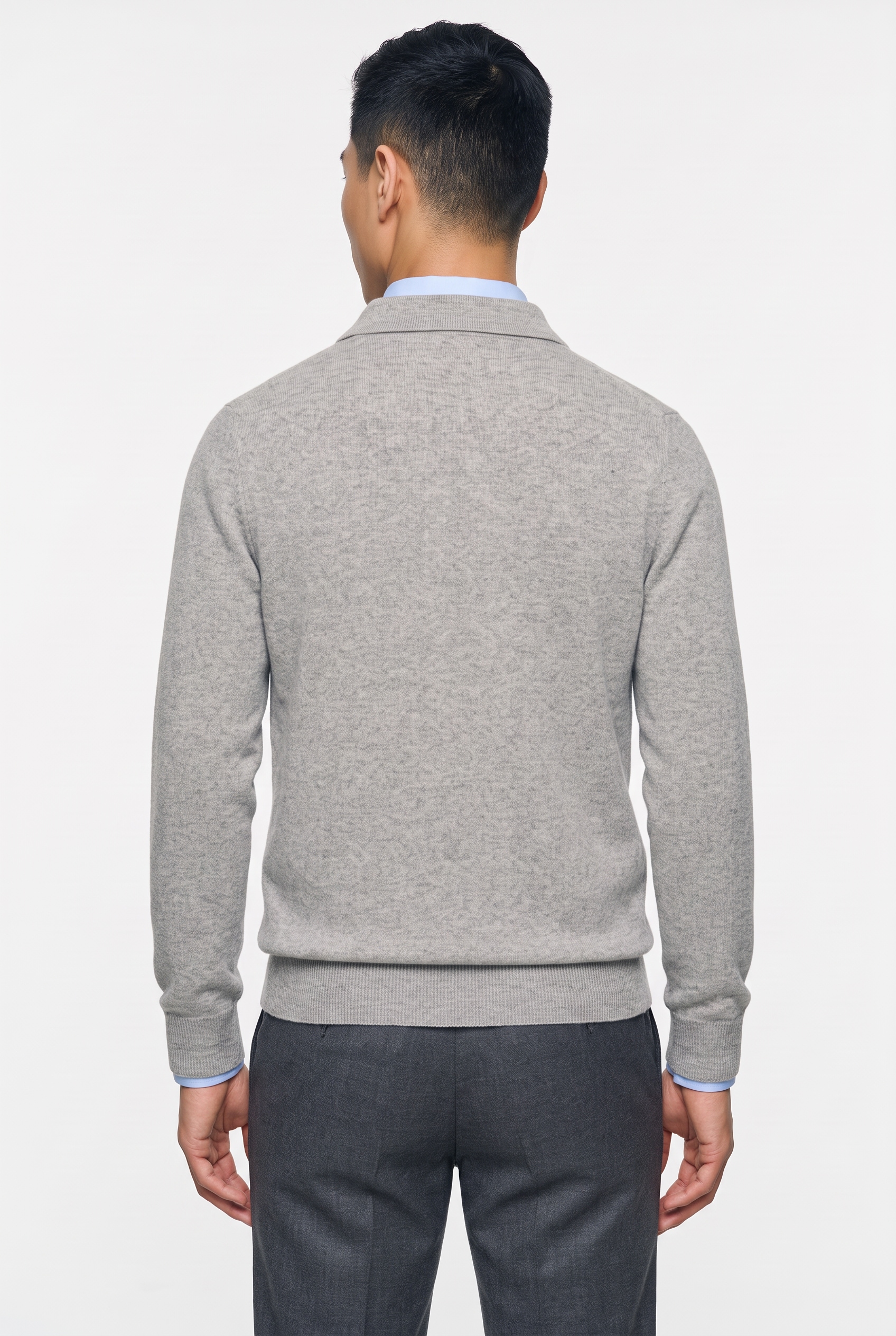 Gant Pull à col polo »SUPERFINE LAMBSWOOL« aspect chiné, coupe normale