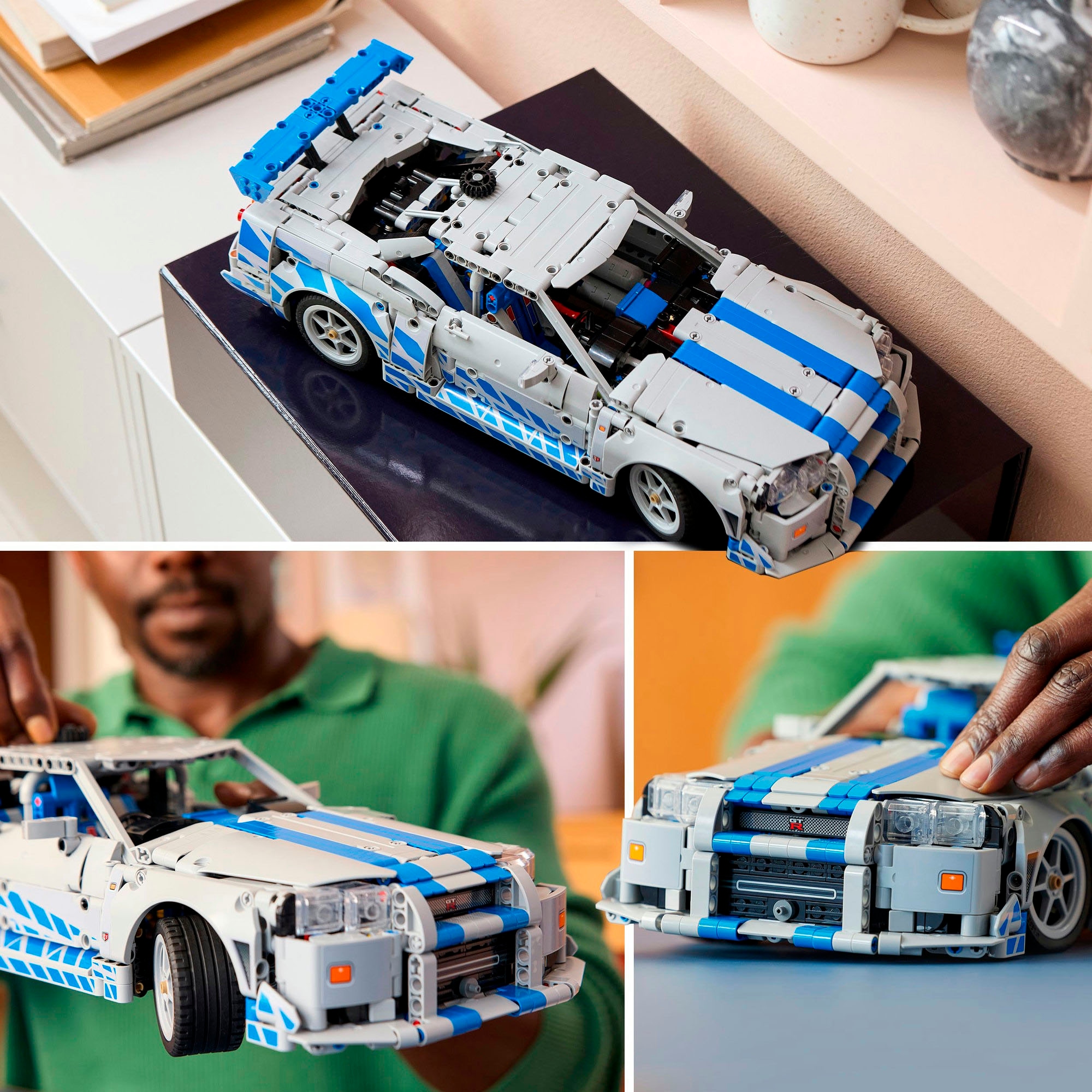 LEGO® Konstruktionsspielsteine »2 Fast 2 Furious Nissan Skyline GT-R (R34) Flitzer (42210)« LEGO Technic; Made in Europe