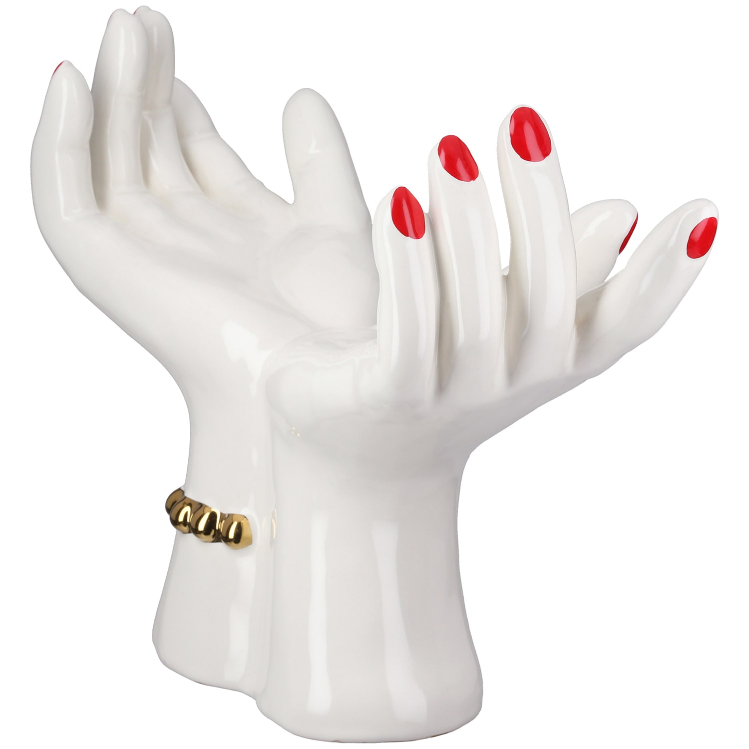 GILDE Objet décoratif »Dekoobjekt Hand Hands weiss H. 22 cm«