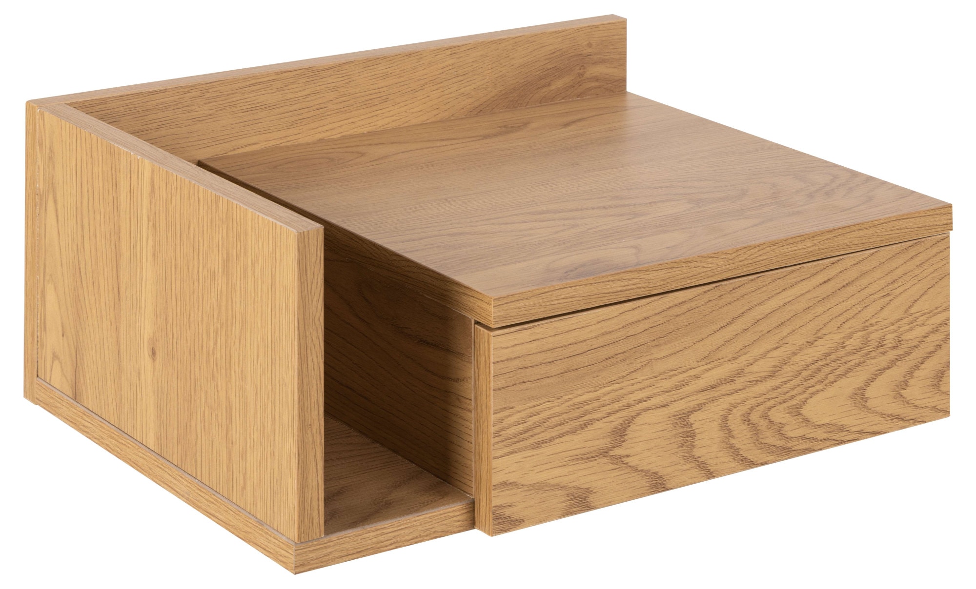 ACTONA GROUP Nachttisch »Ashlan Nachtkommode« Nachtschrank, wandmontiert, 1 Schublade, 1 Fachboden, Metallschienen