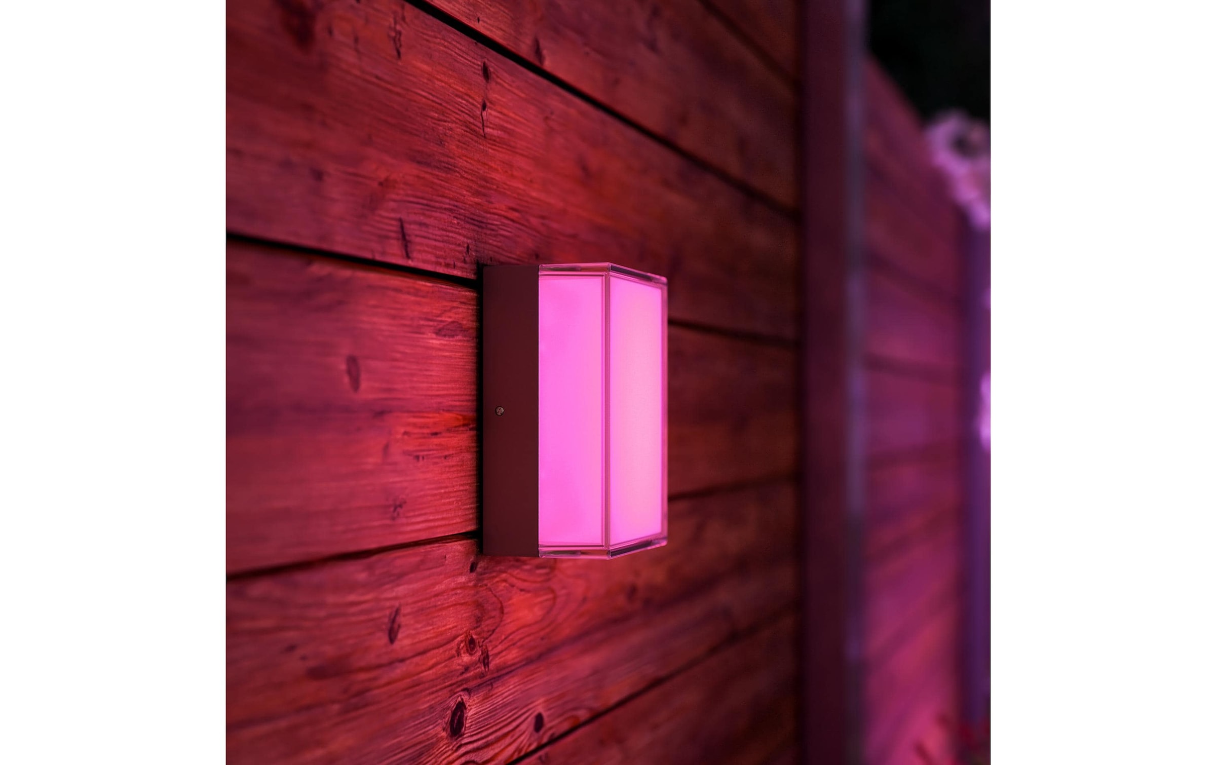 Philips Hue Aussen-Wandleuchte »Scenova Wandleuchte rechteckig Smart Outdoor« LED-Modul RGB