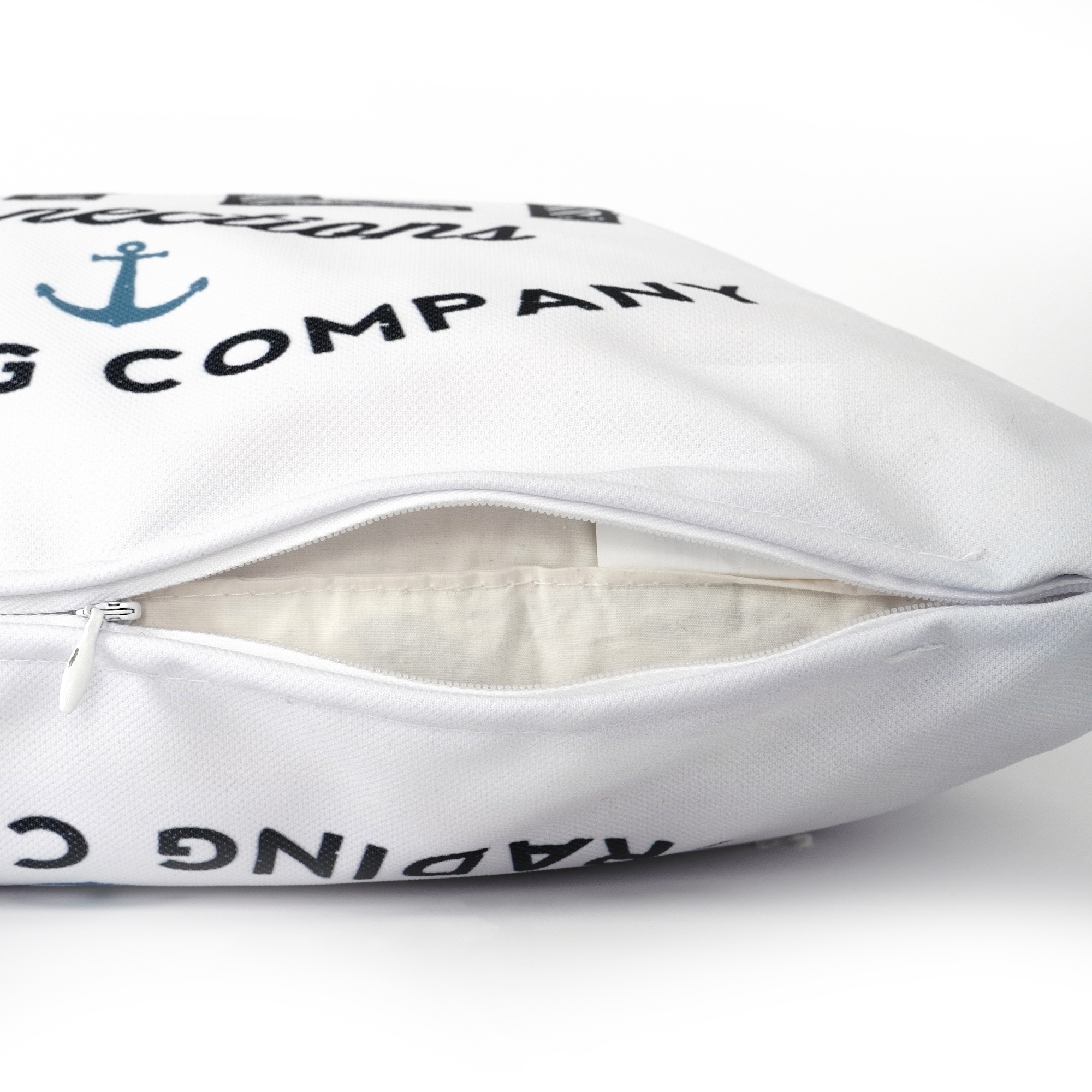 queence Dekokissen »Sylt 40x40/50x50cm Outdoor-Kissenbezug Garten« Kissenhülle mit Öse und Kordel Kissenbezug Maritim