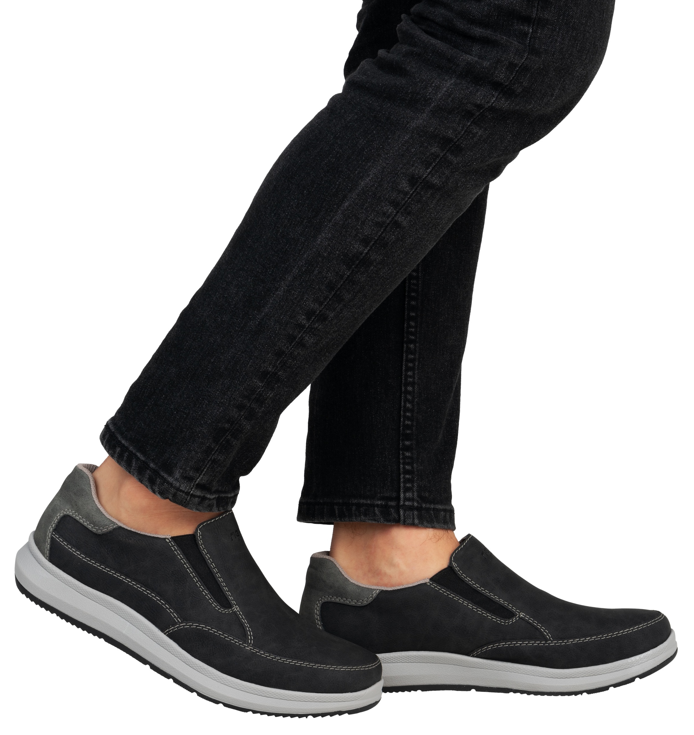 Rieker Slipper  , sneaker slip-on, chaussure basse, loafer, chaussure décontractée avec élastique