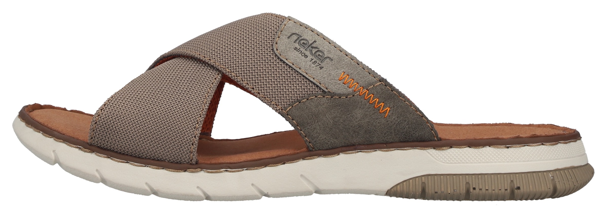 Rieker Pantolette  Chaussure d'été, chaussure de plage, chaussure de vacances avec bandage croisé