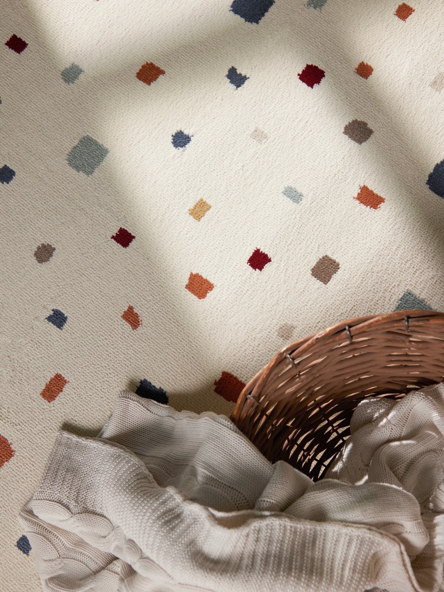 HANSE Home Tapis pour enfants »Funny Squares« Rectangulaire 10 mm Höhe Pflegeleicht, Weich, Kinderzimmer, Spielteppich, Spielunterlage