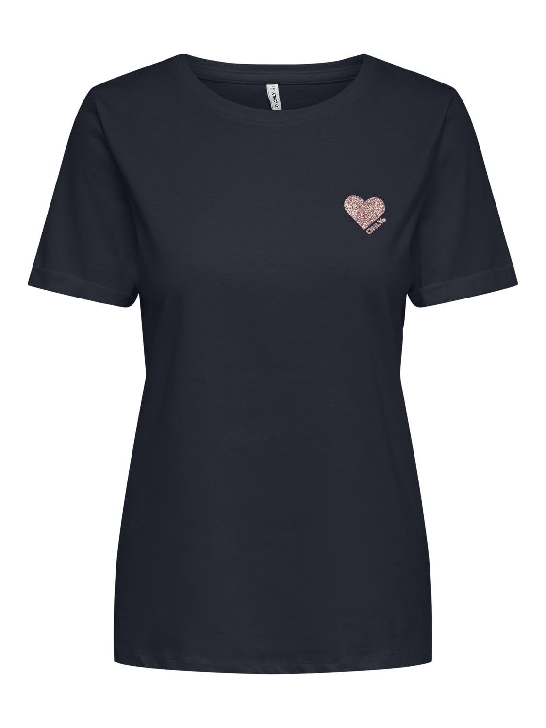 ONLY Kurzarmshirt »ONLKITA LIFE S/S TOP NOOS« regular fit, casual, Single Jersey, Baumwolle, Rundhals