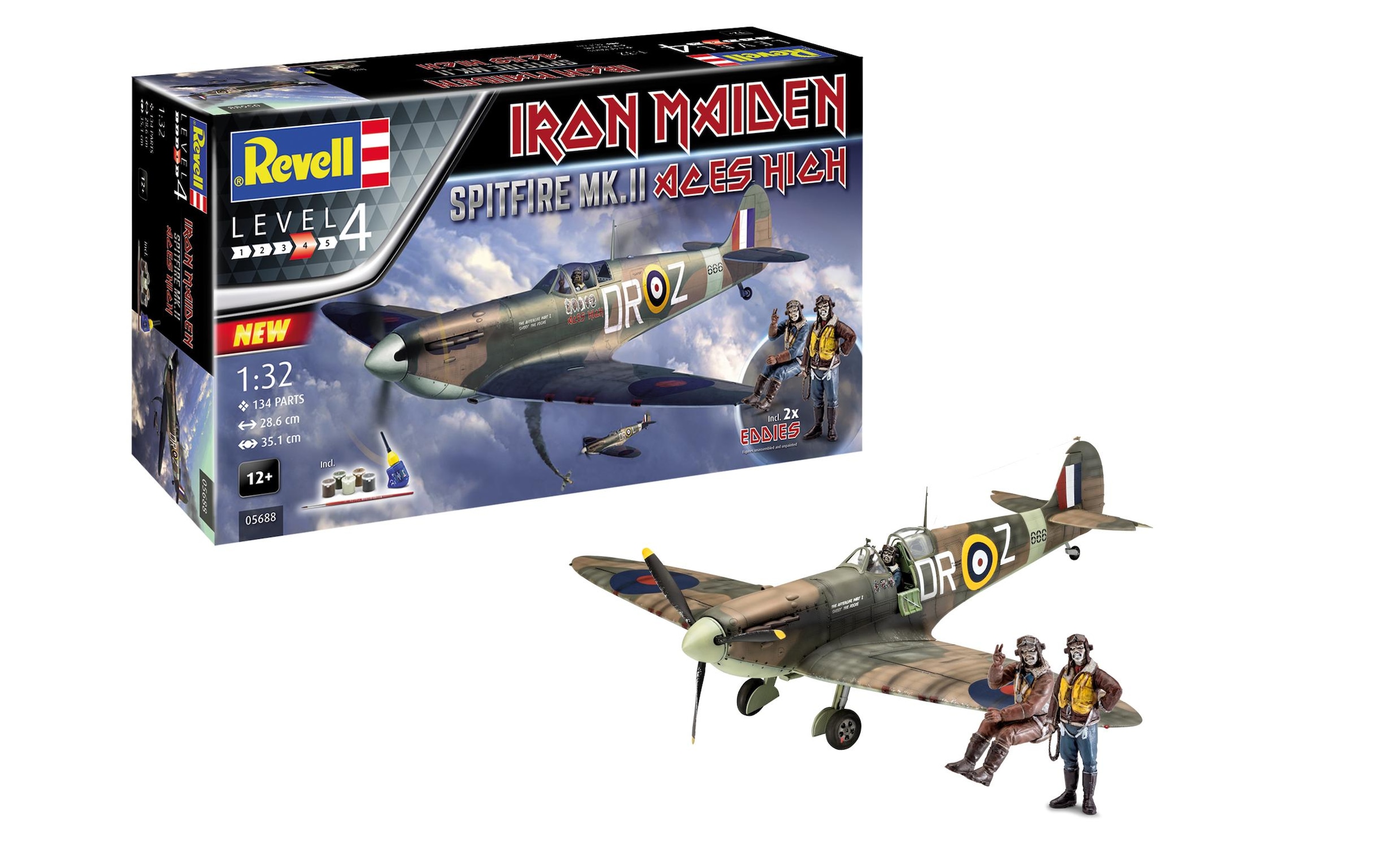 Revell® Modellbausatz »Bausatz Spitfire Mk.V Iron Maiden 1:32« 115 Stk. tlg. 1:32