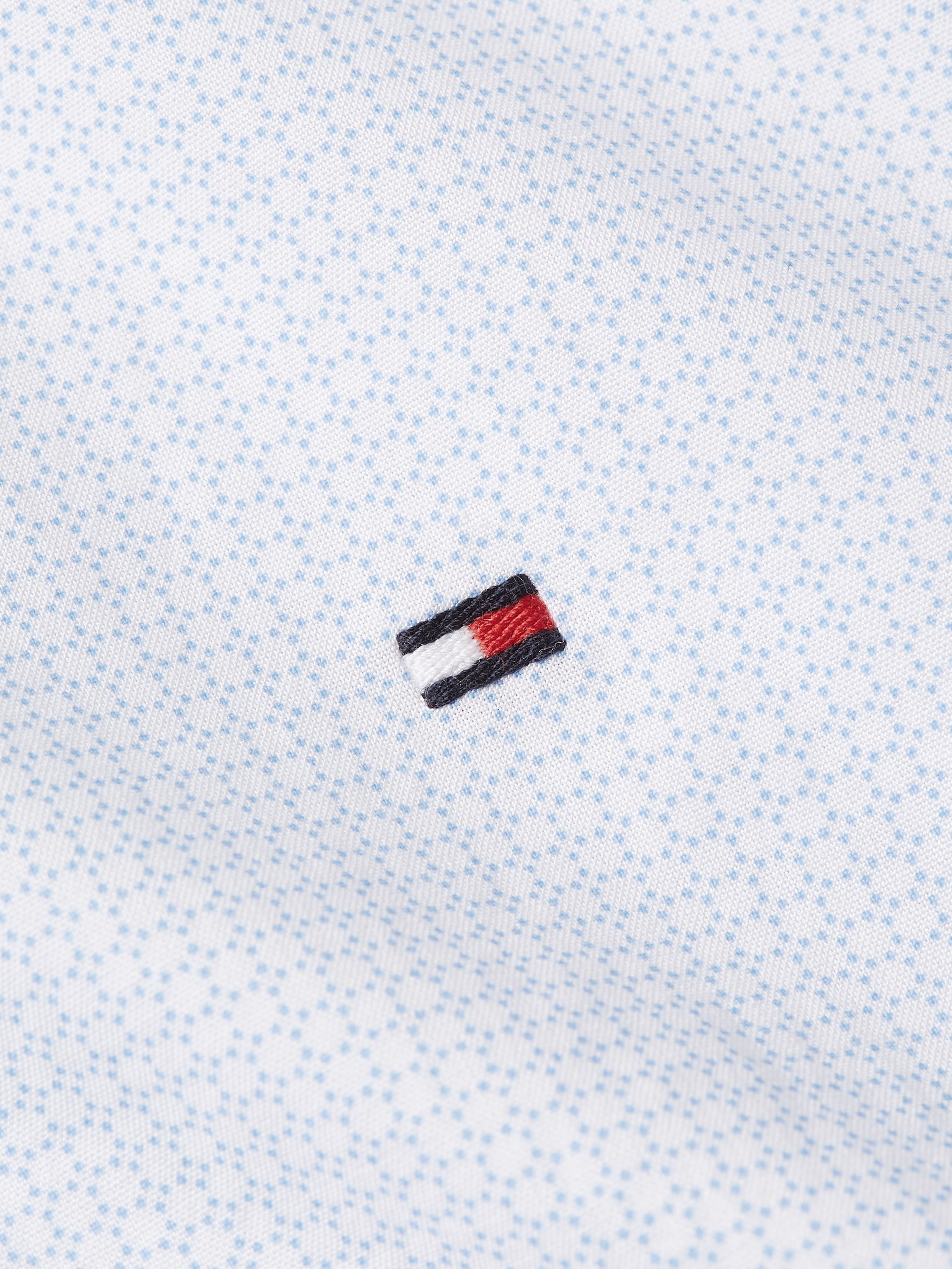 Tommy Hilfiger Businesshemd »FLEX MICRO FOULARD Slim Fit SHIRT« Mit Minimal-Print, Button-down-Kragen